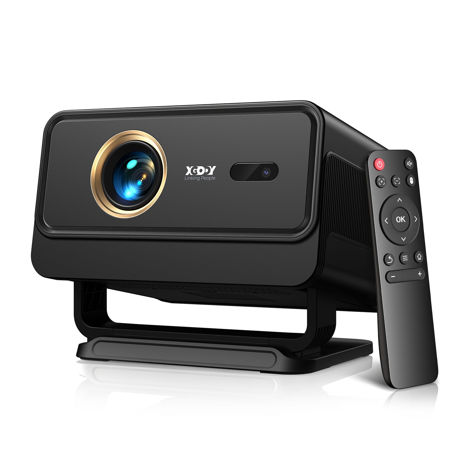 Gimbal A4 Portable Projector With Native 1080P WiFi 6 & Bluetooth 5.4 2*5W Speaker For Home Theater