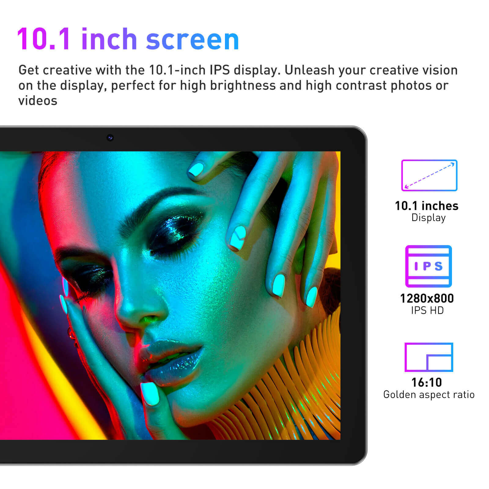 XGODY N02 PRO Tablet PC 10.1 Inch Tablet PC With Bluetooth, 12GB+128GB Storage, 7000 mAh Large Battery