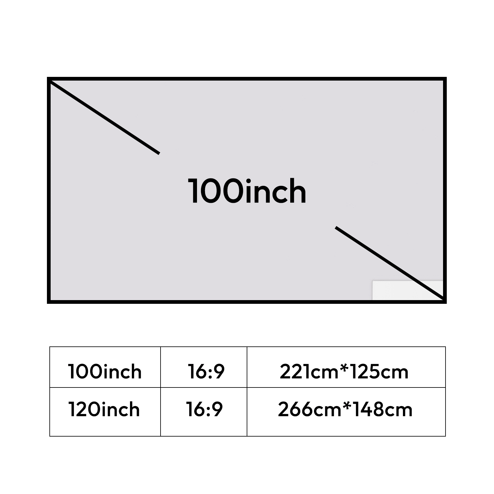100" Foldable ALR Projection Screen | Portable Ambient Light Rejecting Screen for Home & Travel