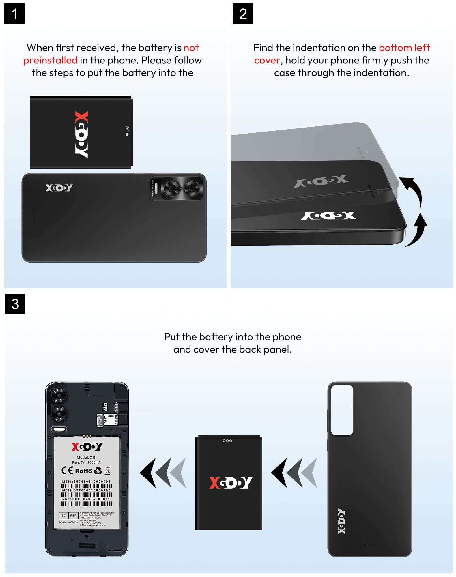 X33 6" Android 15 Go Unlocked 4G Android Phone |, 3000mAh, Bluetooth 5.0 DualSIM+microSDcardslot