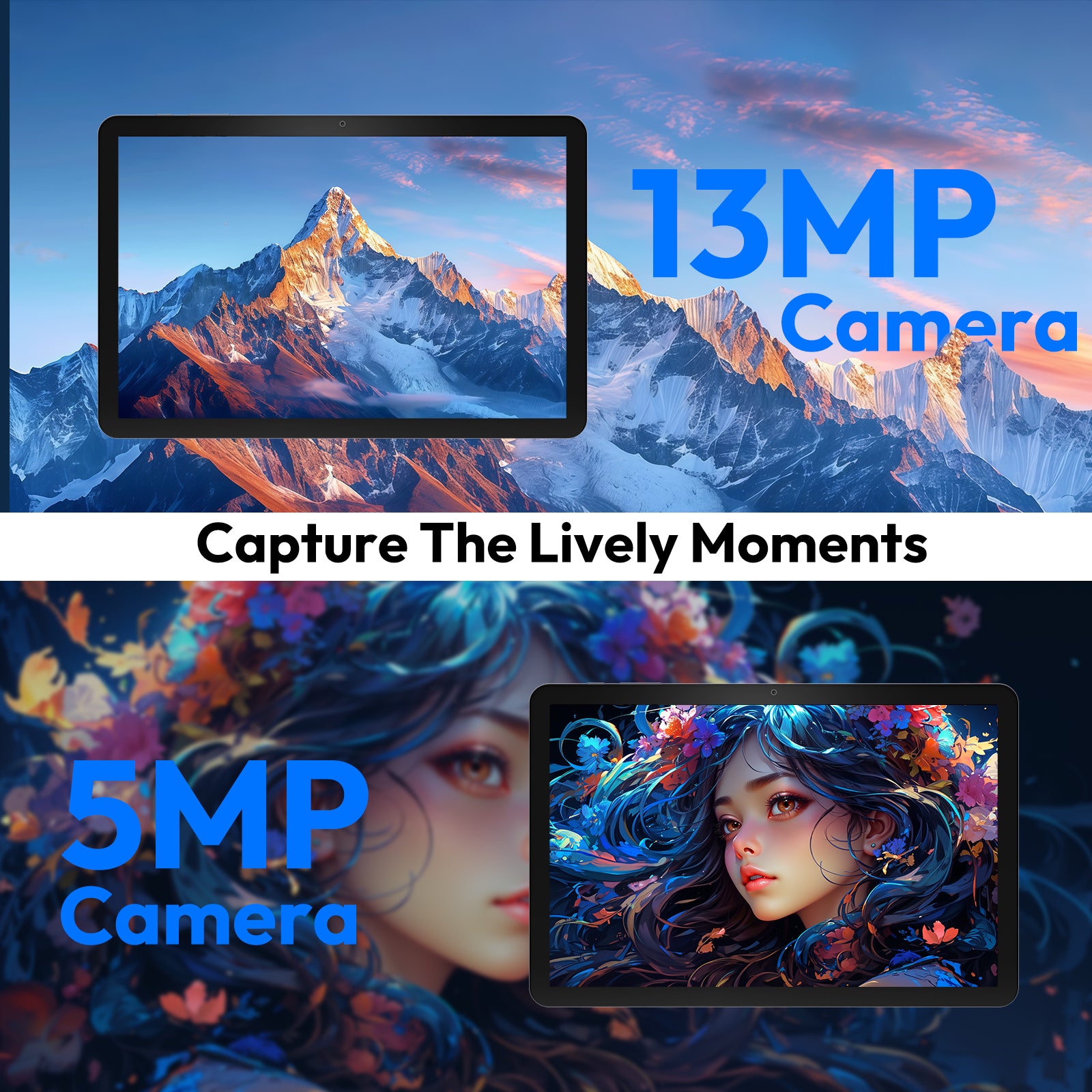 XGODY N05 Pro Android 16 Tablet 10.1" 24GB RAM 256GB ROM 2SIM 8000mAh Widevine L1 2-in-1 Tablet PC – Support 4G LTE