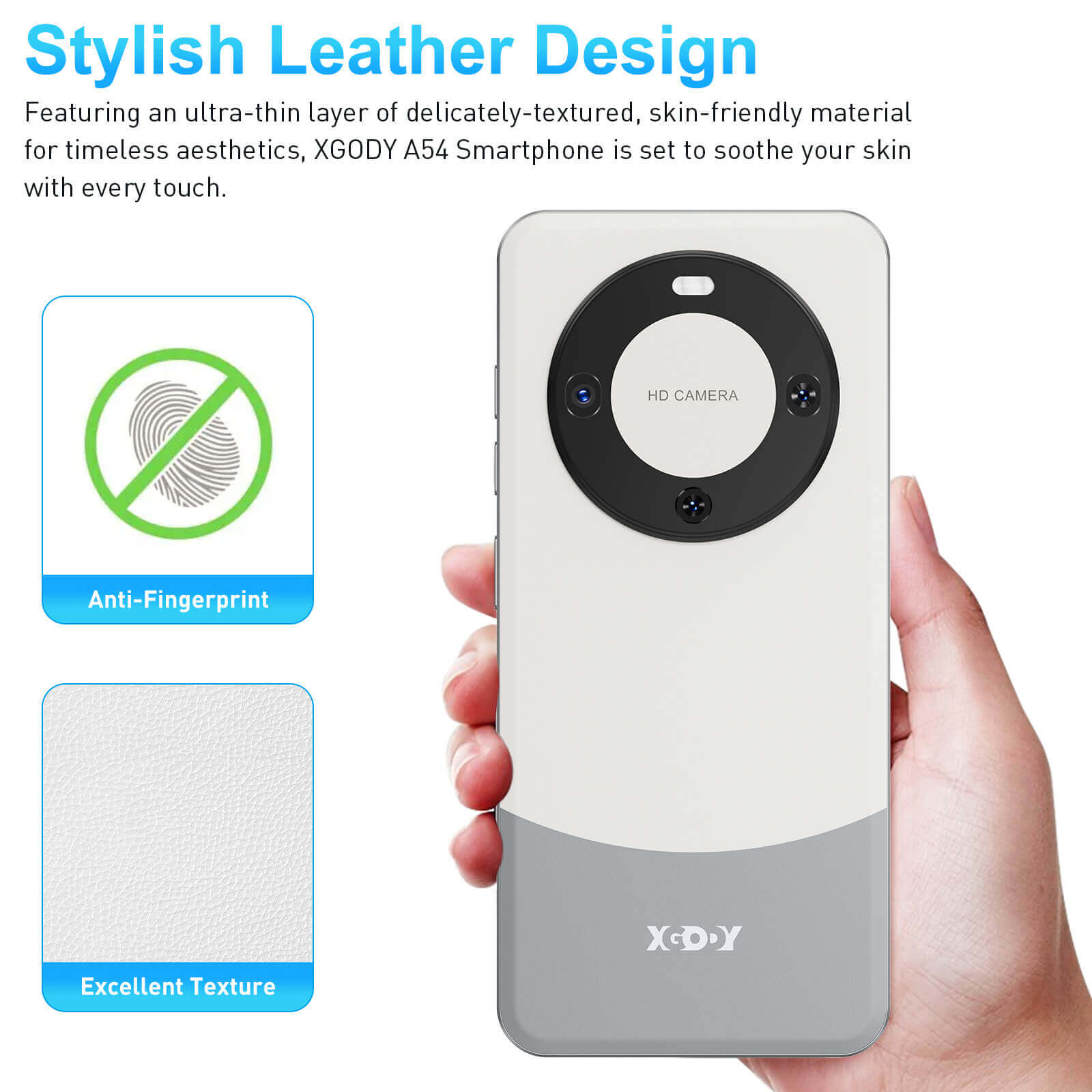 A54 6.5" Fashion Unlocked 4G Android Cell Phone | Face Recognition Included
