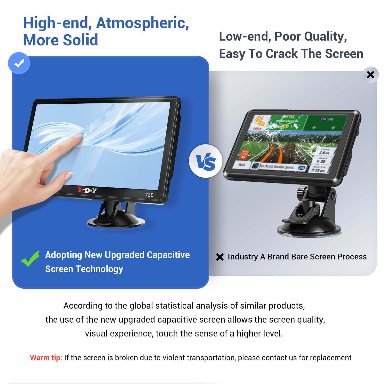 XGODY X5 BT/F 9'' GPS Navigation Bluetooth Camera