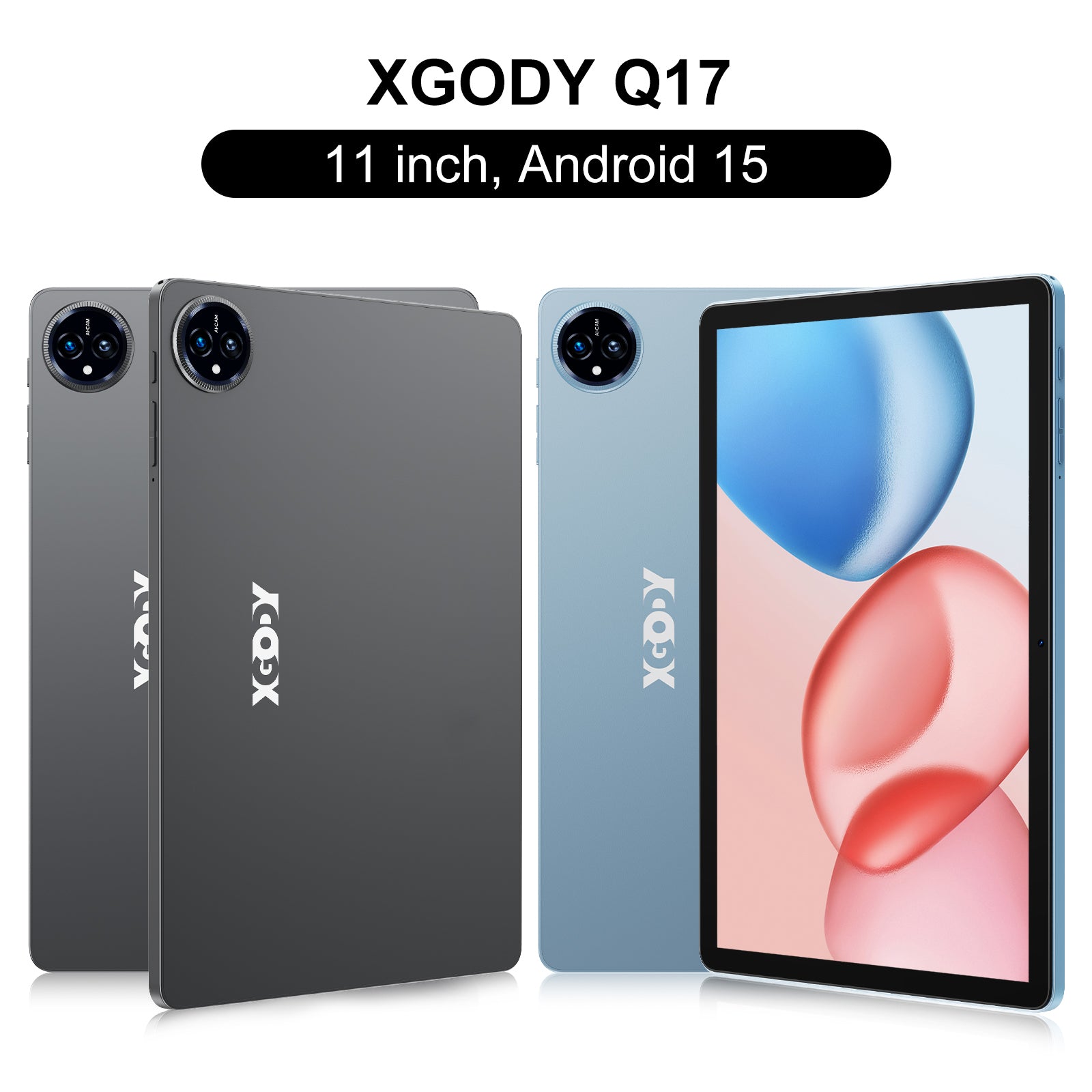 XGODY Tablet Q17 Android 14 11 Inch 16GB+256GB Octa Core 8000mAh 13MP+8MP BT 5.0 WIFI 6