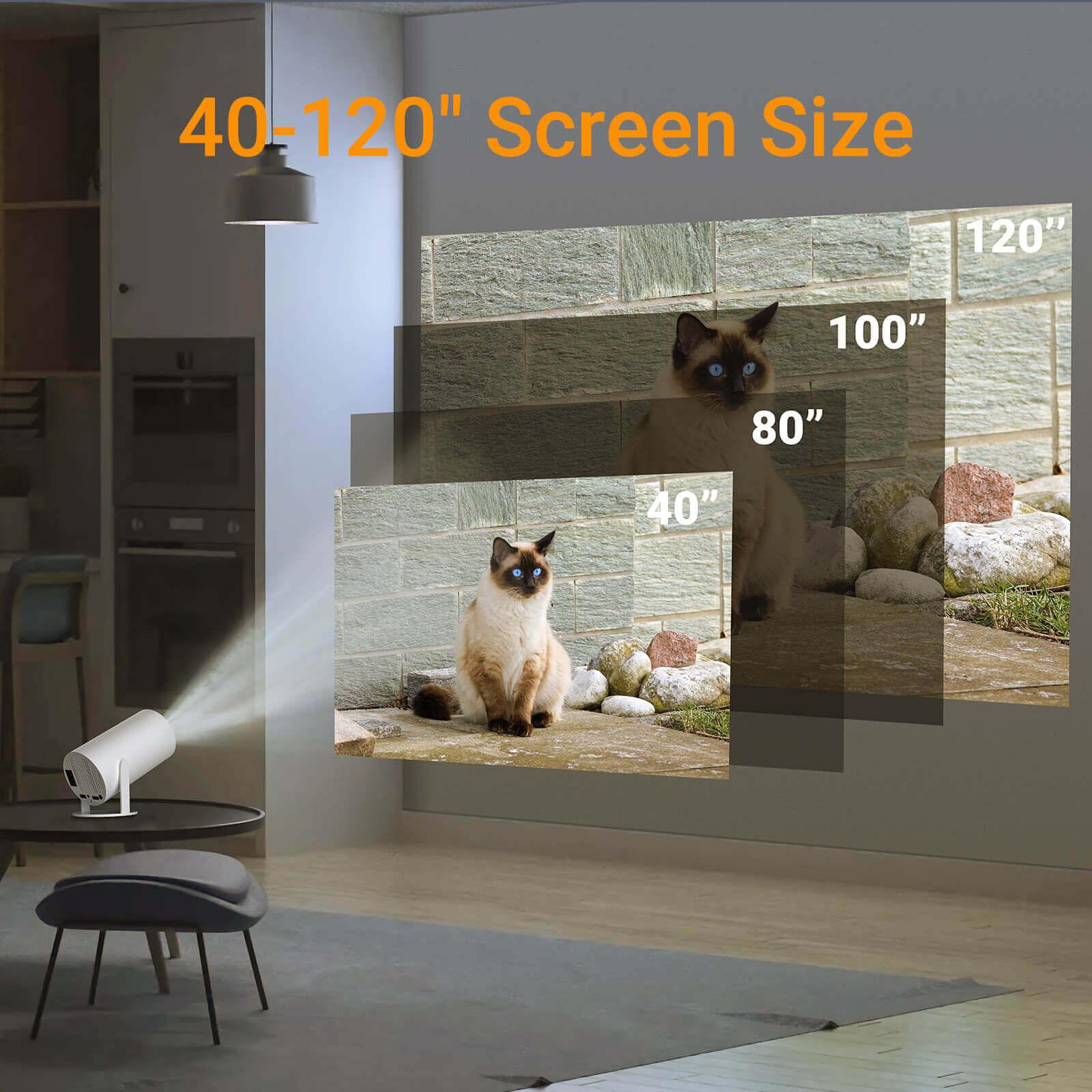 Cost-effective and Most worthwhile HY300 Mini Portable Projector With Apps Built-in, With Wifi And Bluetooth Connection - XGODY