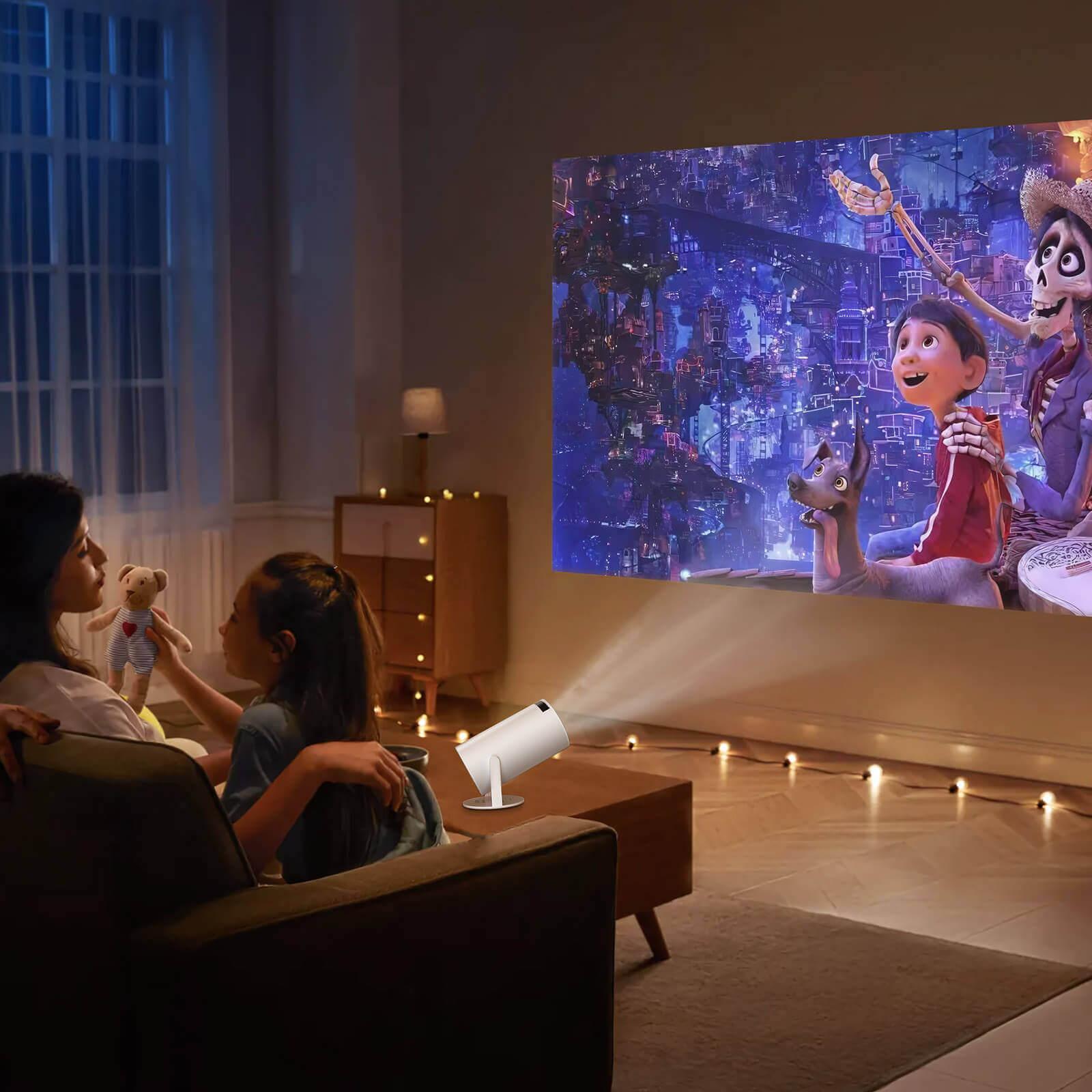 Cost-effective and Most worthwhile HY300 Mini Portable Projector With Apps Built-in, With Wifi And Bluetooth Connection - XGODY