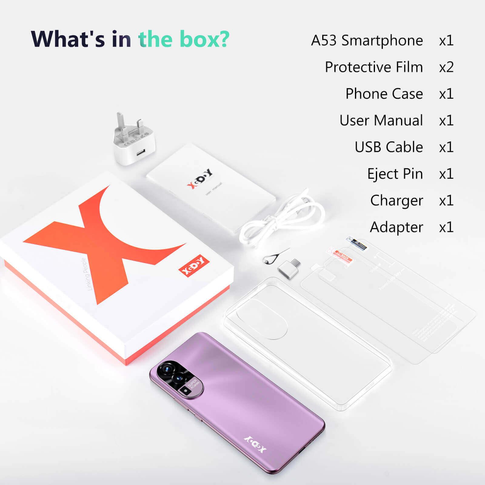 Cost-effective and Most worthwhile XGODY A53 Cellphone | 6.5" HD Display, Android 10.0, Dual Cameras, Face Unlock - XGODY