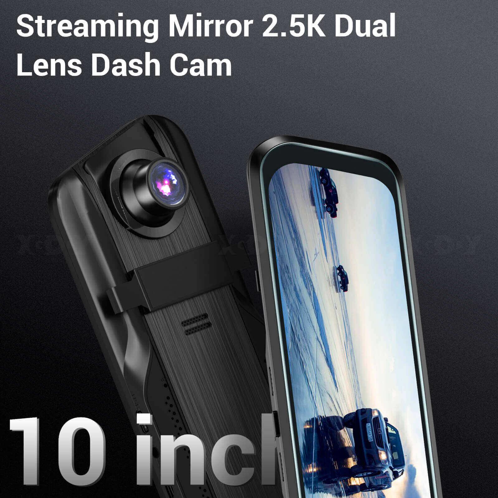Cost-effective and Most worthwhile XGODY H13 Dash Cam | 10-Inch HD Display, 2.5K+1080P Resolution, Dual-Lens, Parking Monitoring - XGODY
