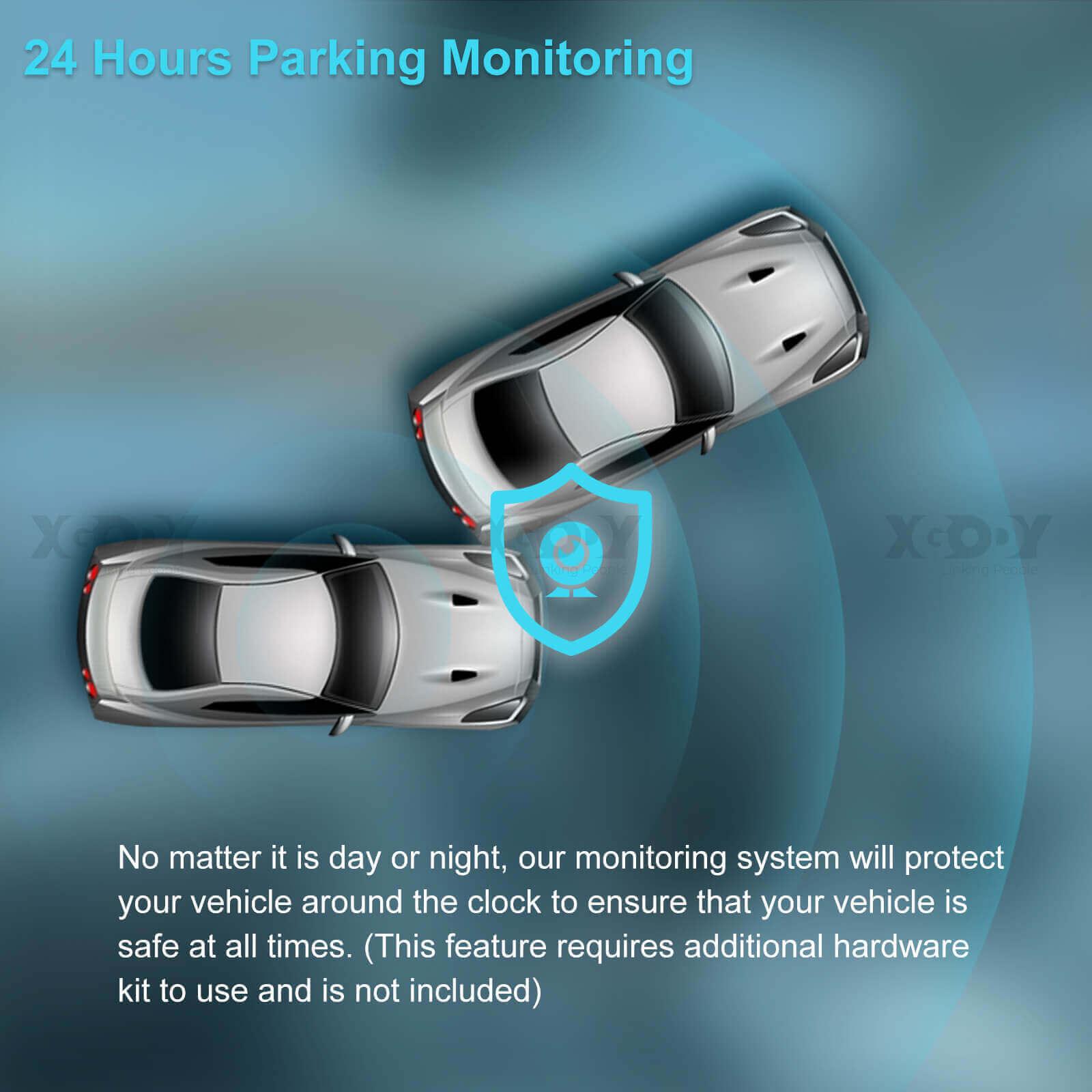 Cost-effective and Most worthwhile XGODY Q18 Triple | Lens Dash Cam | 2K Front + Dual 1080P Rear, 24-Hour Monitoring, Night Vision - XGODY