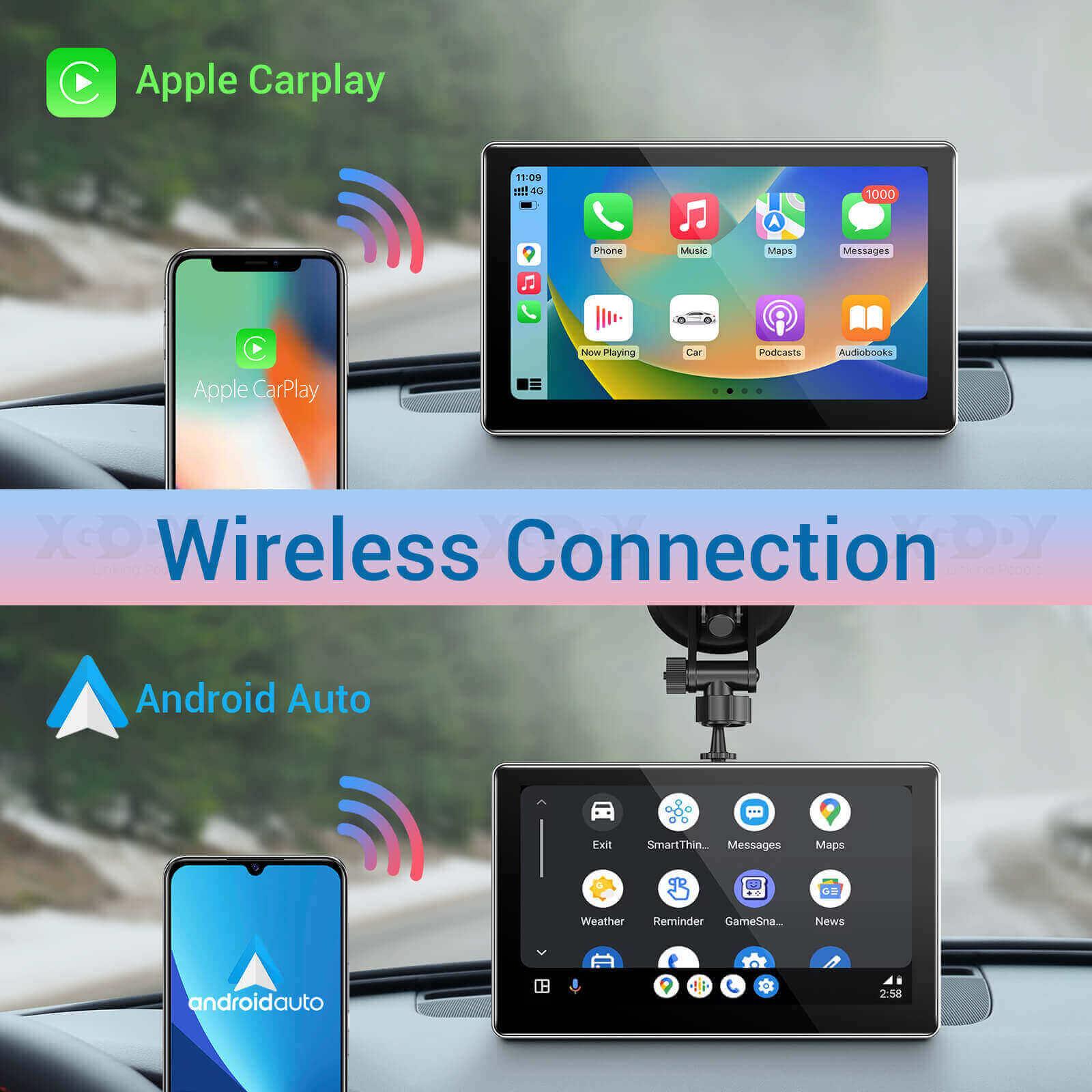 Cost-effective and Most worthwhile XGODY Q26 Dash Cam | 7" Screen, 4K+1080P Cameras, Carplay/Android Auto, GPS Tracking - XGODY