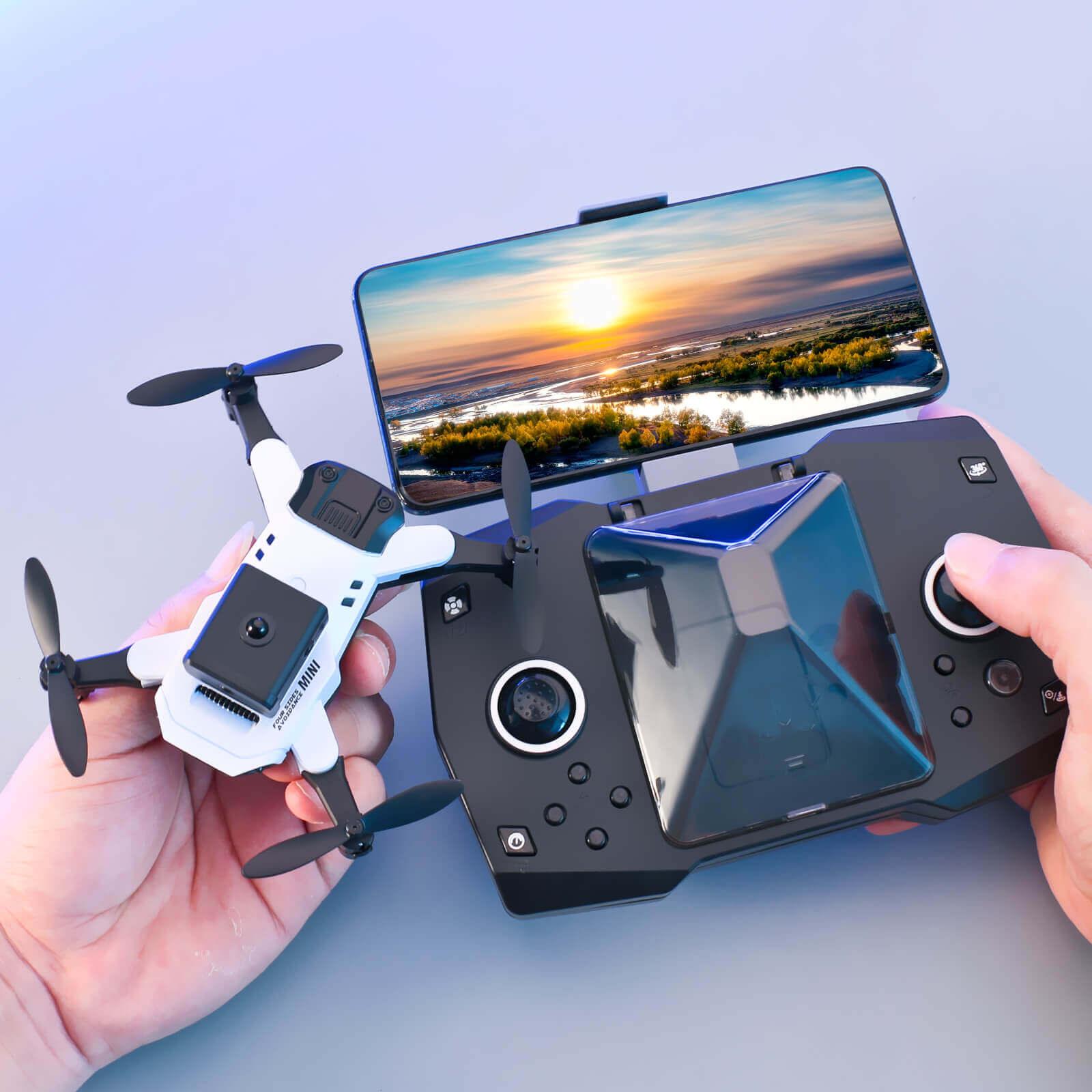 Cost-effective and Most worthwhile KY912 Mini Drone Four-Sided Obstacle Avoidance 4K High-Definition Camera Air Pressure Fixed Height Professional Folding Quadcopter - XGODY