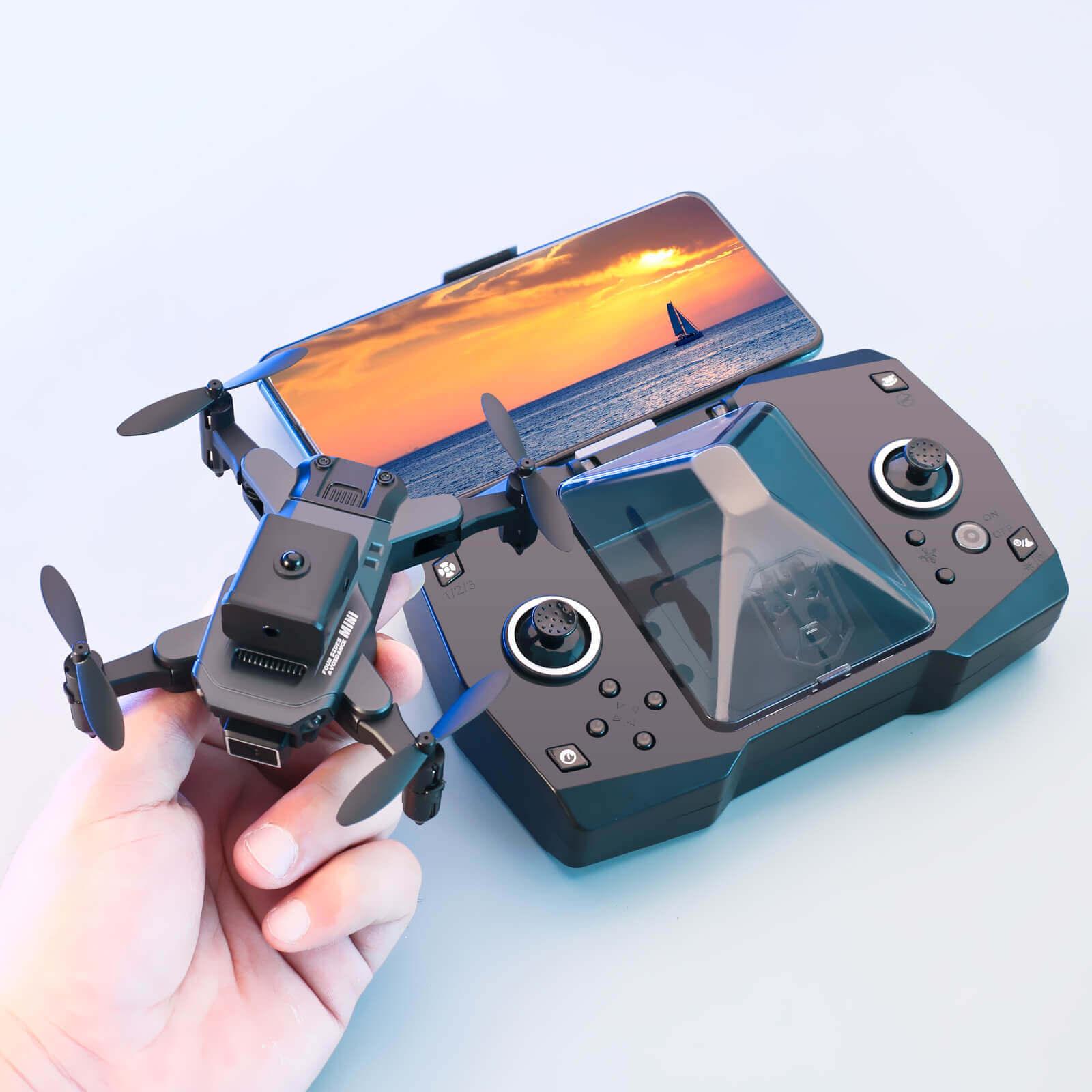 Cost-effective and Most worthwhile KY912 Mini Drone Four-Sided Obstacle Avoidance 4K High-Definition Camera Air Pressure Fixed Height Professional Folding Quadcopter - XGODY