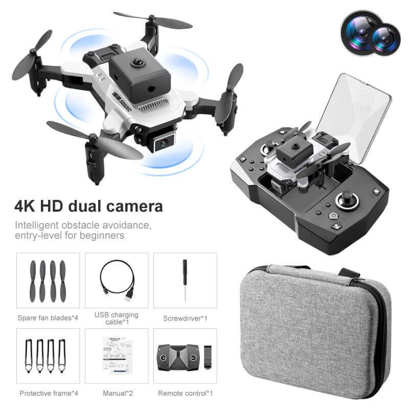 Cost-effective and Most worthwhile KY912 Mini Drone Four-Sided Obstacle Avoidance 4K High-Definition Camera Air Pressure Fixed Height Professional Folding Quadcopter - XGODY