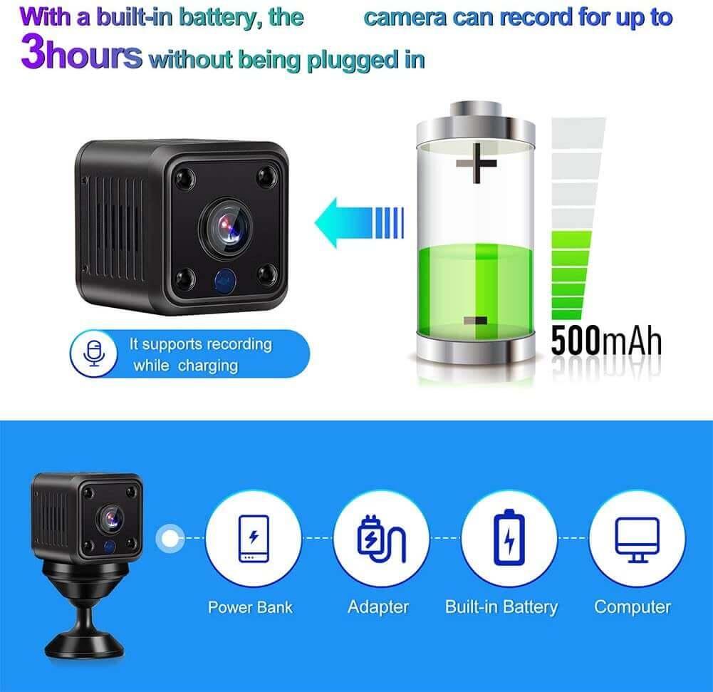 Cost-effective and Most worthwhile Mini Camera 360° Wireless HD Surveillance Camera with Battery, Motion Detection | XGODY MC61 - XGODY