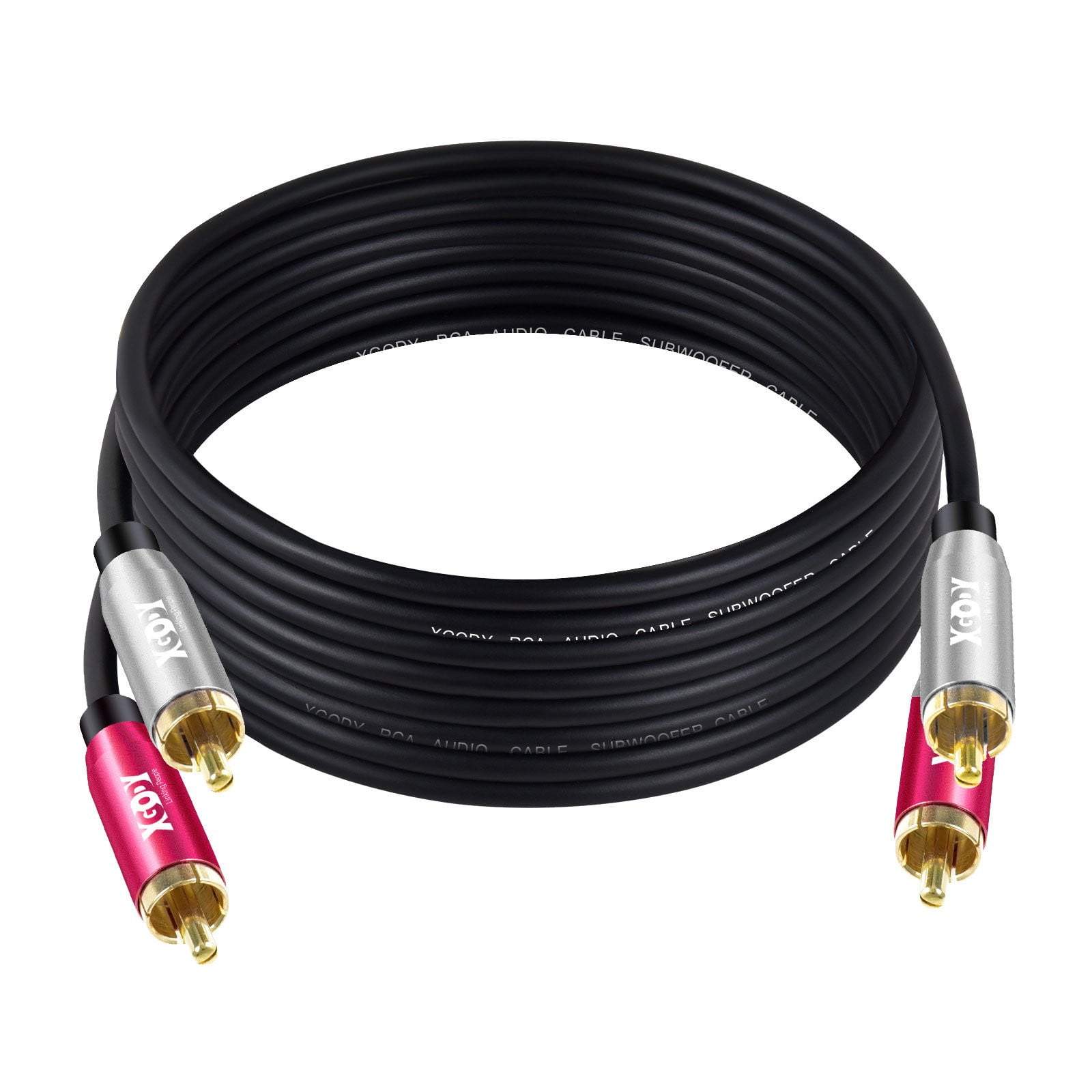 Cost-effective and Most worthwhile RCA Cable 1.2m/2.4m/4.6m long - XGODY 