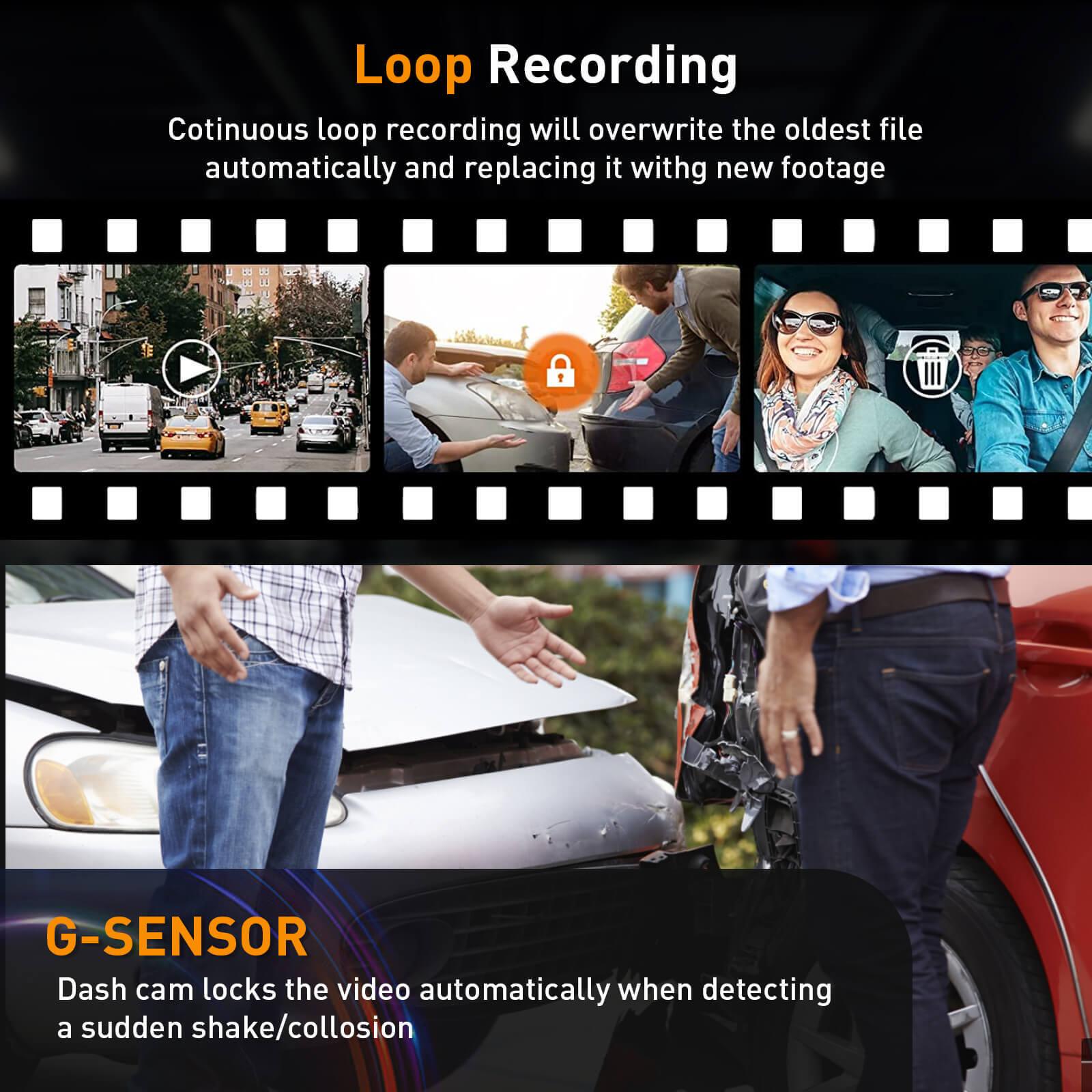 Cost-effective and Most worthwhile XGODY 3 Channel Dash Cam, FHD 1080P Dash Camera, 32GB Night Vision Loop Recording - XGODY