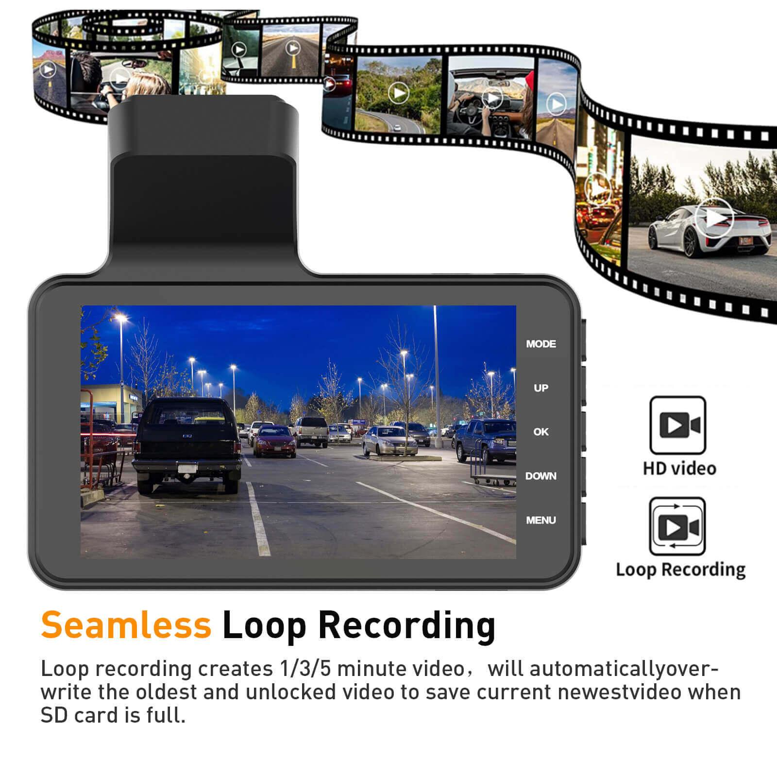 Cost-effective and Most worthwhile XGODY 4'' Camera Dash Cams For Cars With Backup Camera, Night Vision 1080P Video Recorder - XGODY