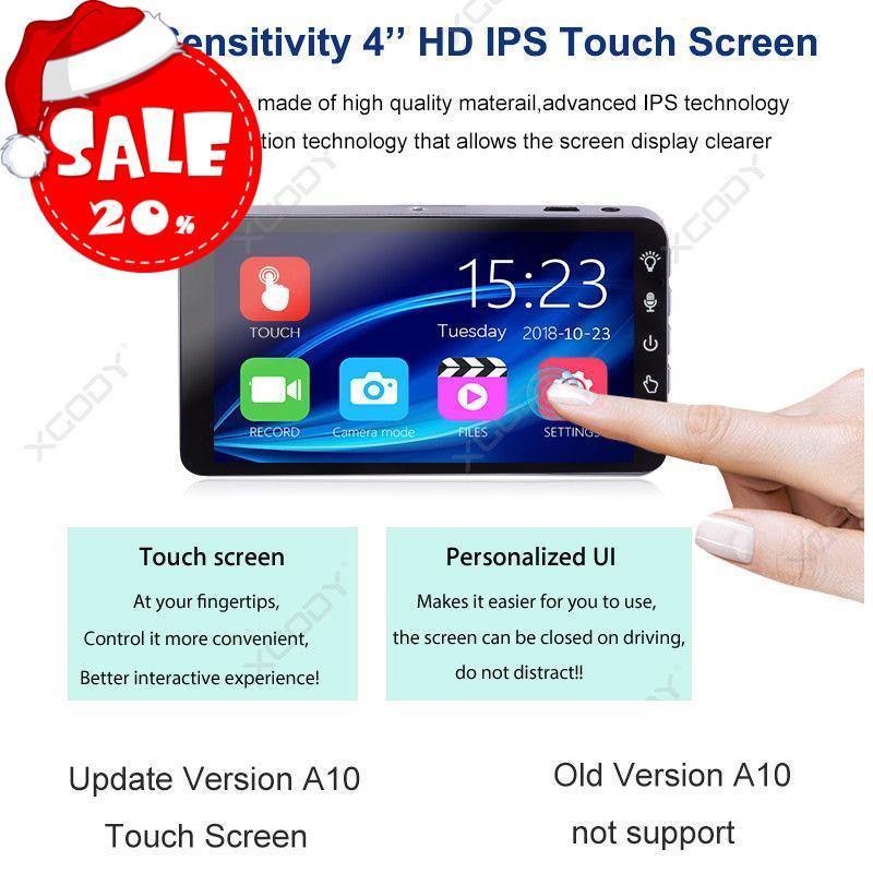 Cost-effective and Most worthwhile XGODY - 4" Touch Screen FHD Car DVR Camera With Backup Camera and 32GB Memory - XGODY