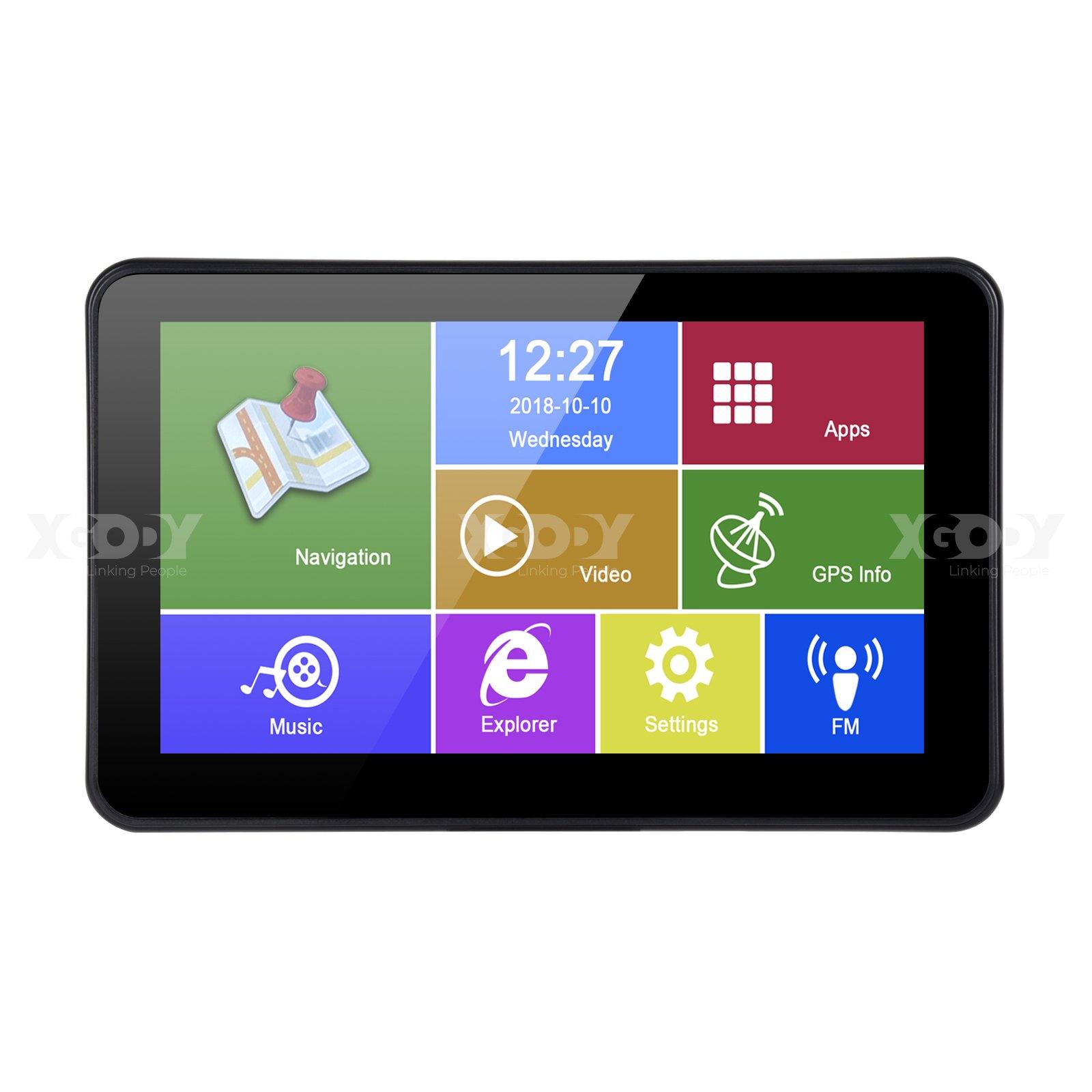 Cost-effective and Most worthwhile XGODY 688BT 7-Inch Android Sat Nav and Tablet PC 2 in 1 Large Memory Bluetooth Truck GPS - XGODY