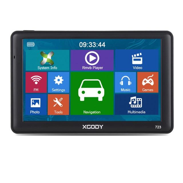 Cost-effective and Most worthwhile XGODY 723BT 7" Car Truck GPS Navigation Sat Nav Rear View Camera - XGODY