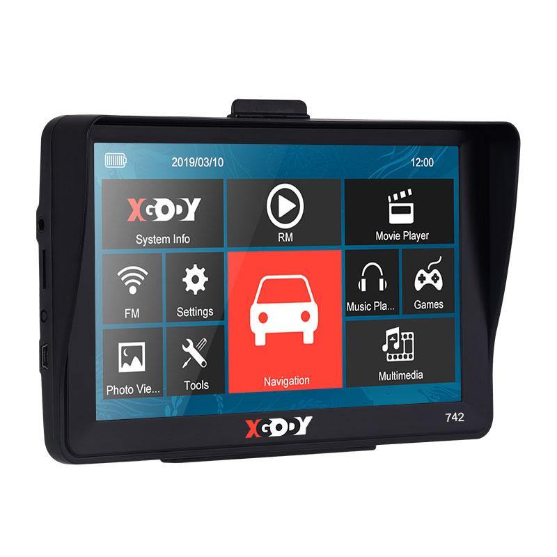 Cost-effective and Most worthwhile XGODY 742 BT/F 7" Car Truck GPS Navigation Sat Nav Rear View Camera - XGODY