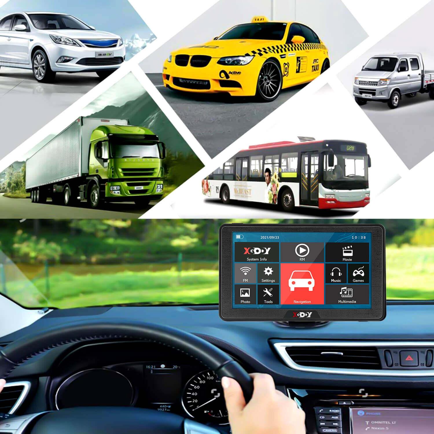 Cost-effective and Most worthwhile XGODY 886F Car Truck 7'' GPS FM Navigator - New Looking & Upgraded Version - XGODY