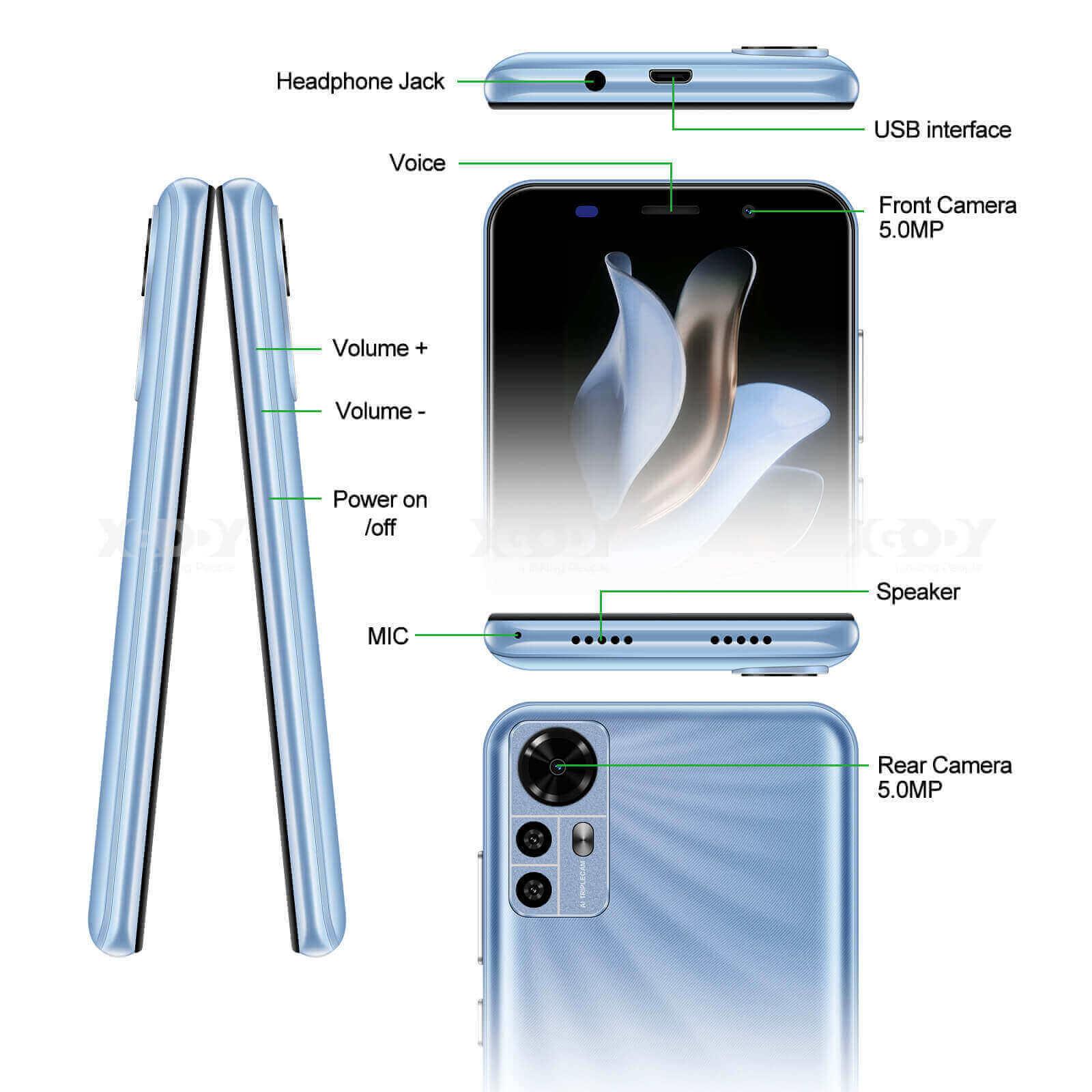 Cost-effective and Most worthwhile XGODY Android Phone X17 - Affordable 4G Smartphone with Dual SIM and Expandable Memory - XGODY