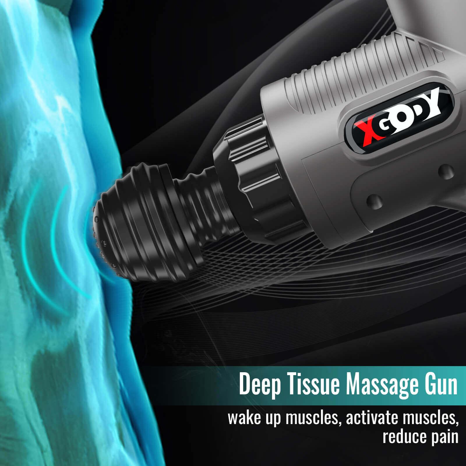 Cost-effective and Most worthwhile XGODY GM005 Brushless Motor 12.5V Cordless Handheld Professional Muscle Massager Gun - XGODY
