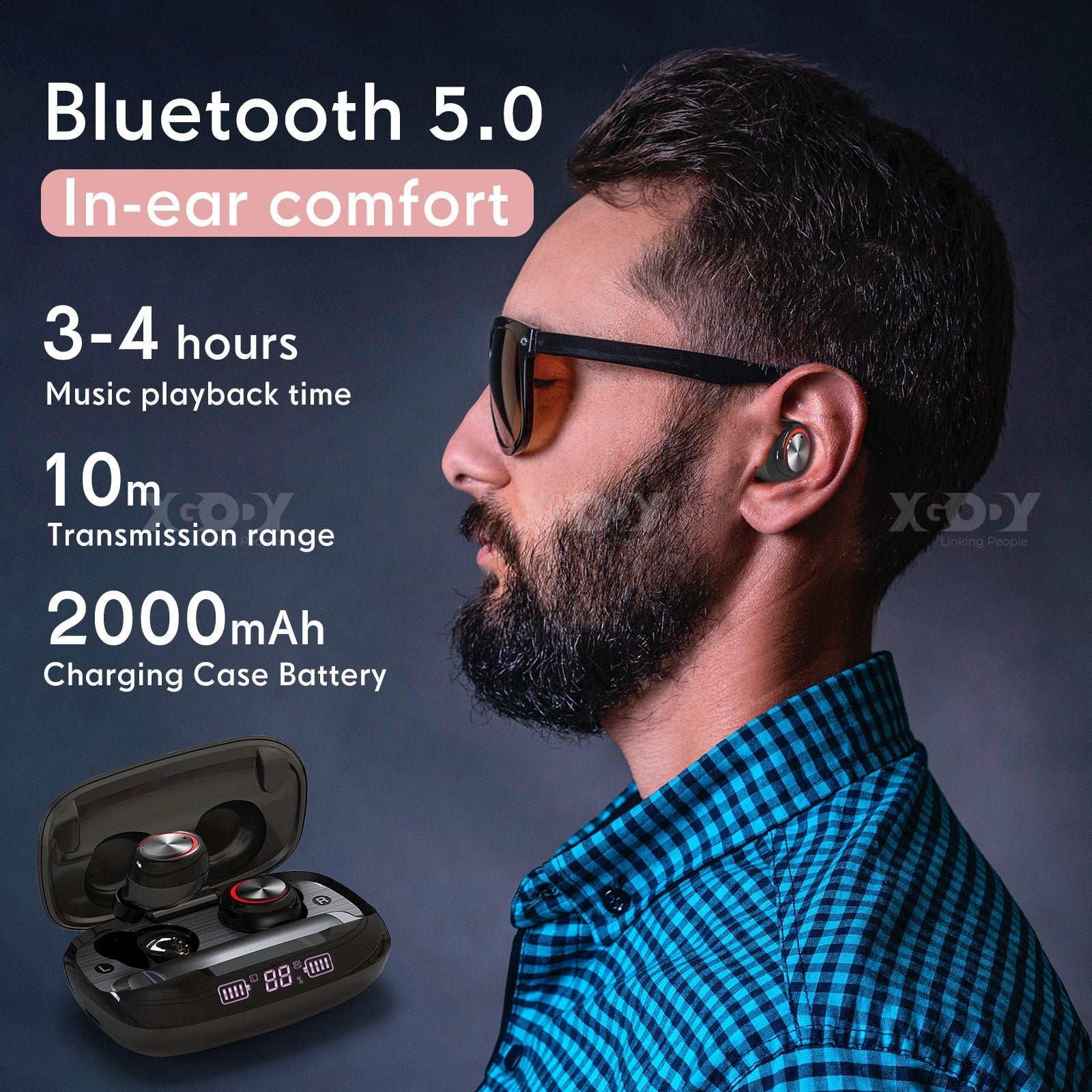 Cost-effective and Most worthwhile Xgody H02 TWS Waterproof IPX7 Earphone - XGODY