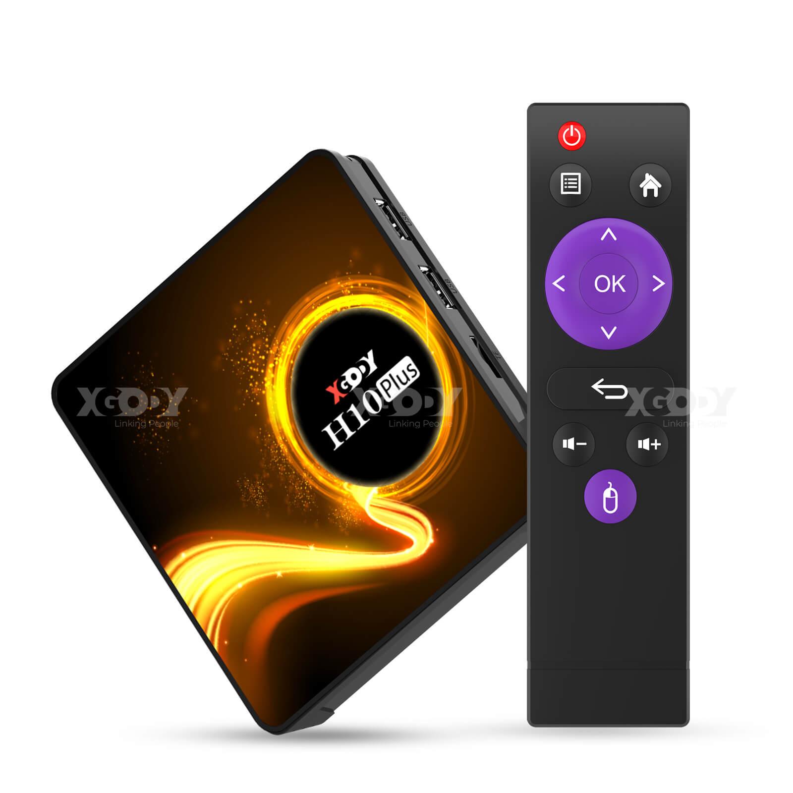 Cost-effective and Most worthwhile XGODY H10Plus Android 10.0 Quad Core Smart TV BOX Dual Wifi Keyboard Media Player - XGODY
