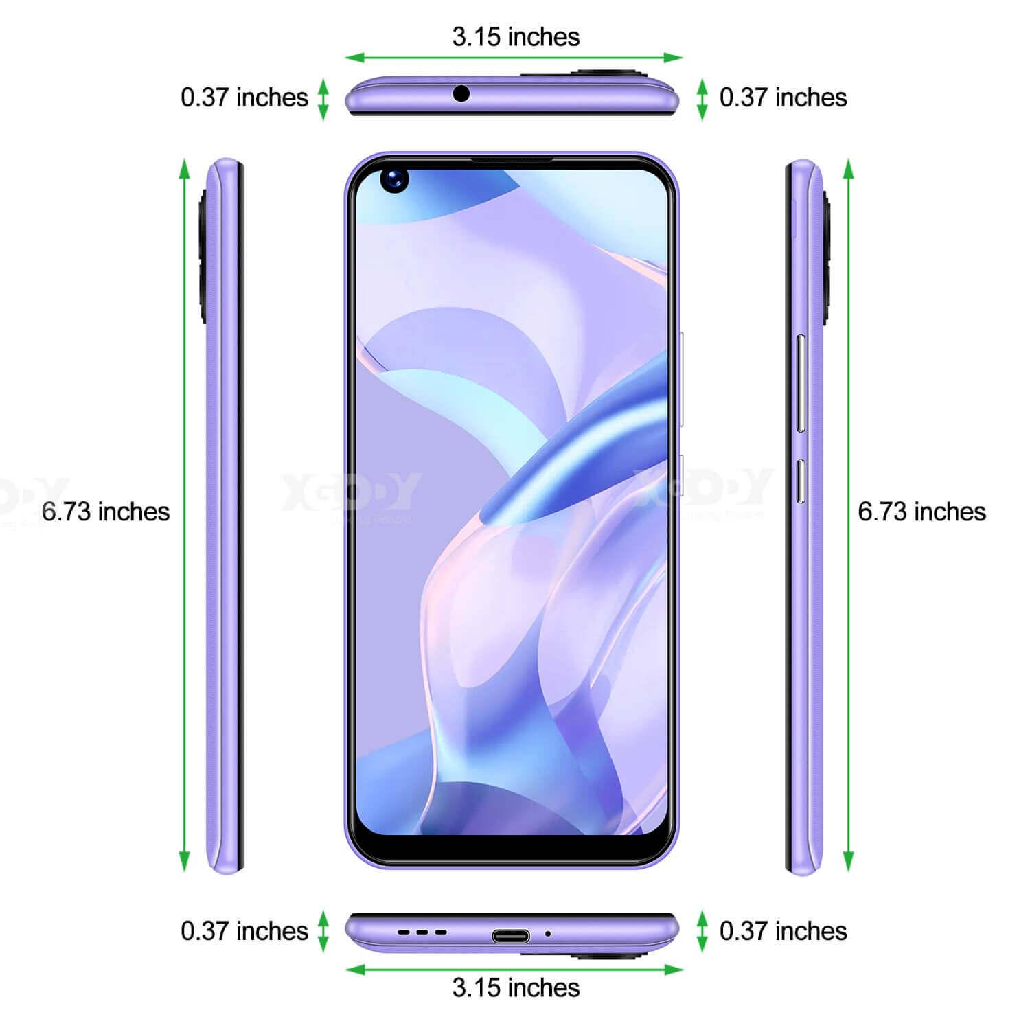 Cost-effective and Most worthwhile XGODY K40 Pro Global Unlocked Large Screen Android Smartphone With Dual SIM Quad Core Face ID Multi-Language - XGODY