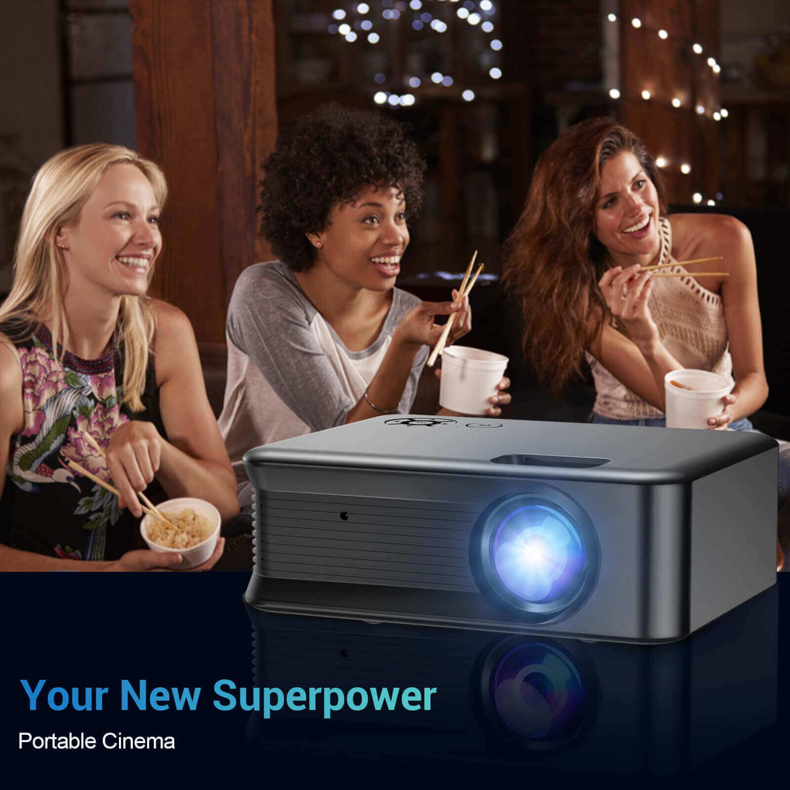 Cost-effective and Most worthwhile XGODY Mini Video Projector 1080P Built-in Battery, Wireless Bluetooth and WiFi Projection - XGODY