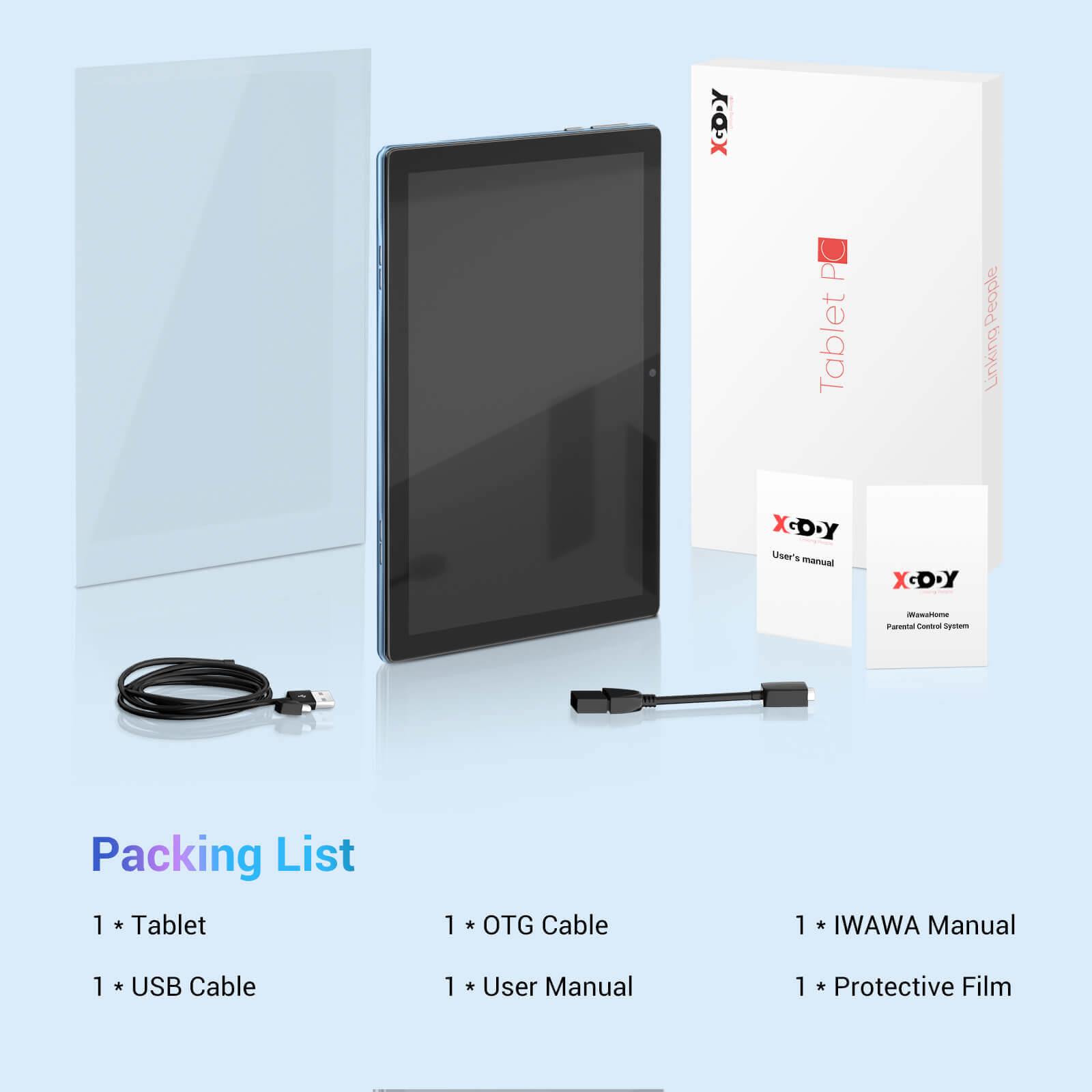Cost-effective and Most worthwhile XGODY N01 New Android 11.0 Learning Tablets With WiFi And Bluetooth - XGODY