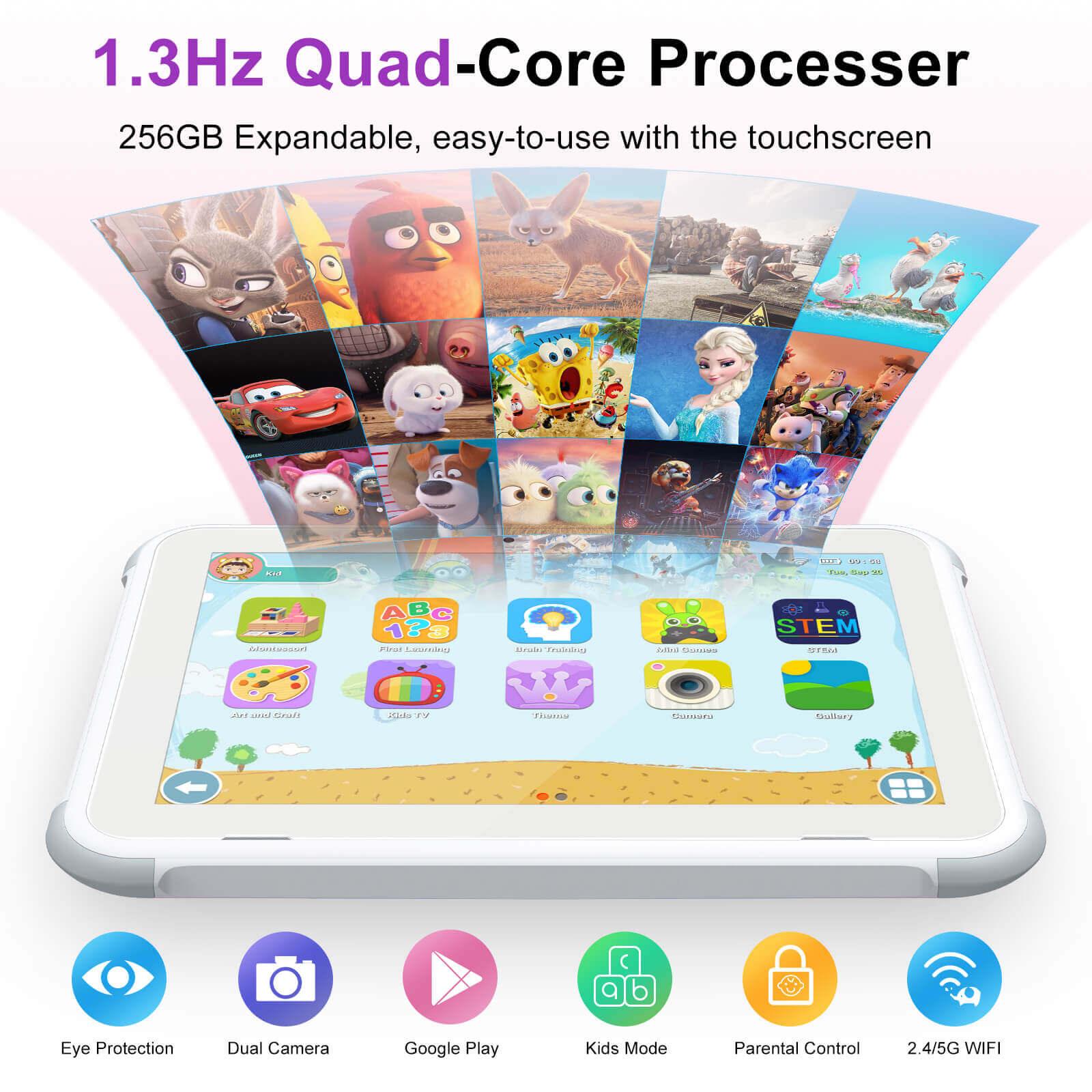 Cost-effective and Most worthwhile XGODY P30 Dual SIM 4G 1.3Hz Quad Core Processer 8 Inch HD Screen Tablet For Kids - XGODY