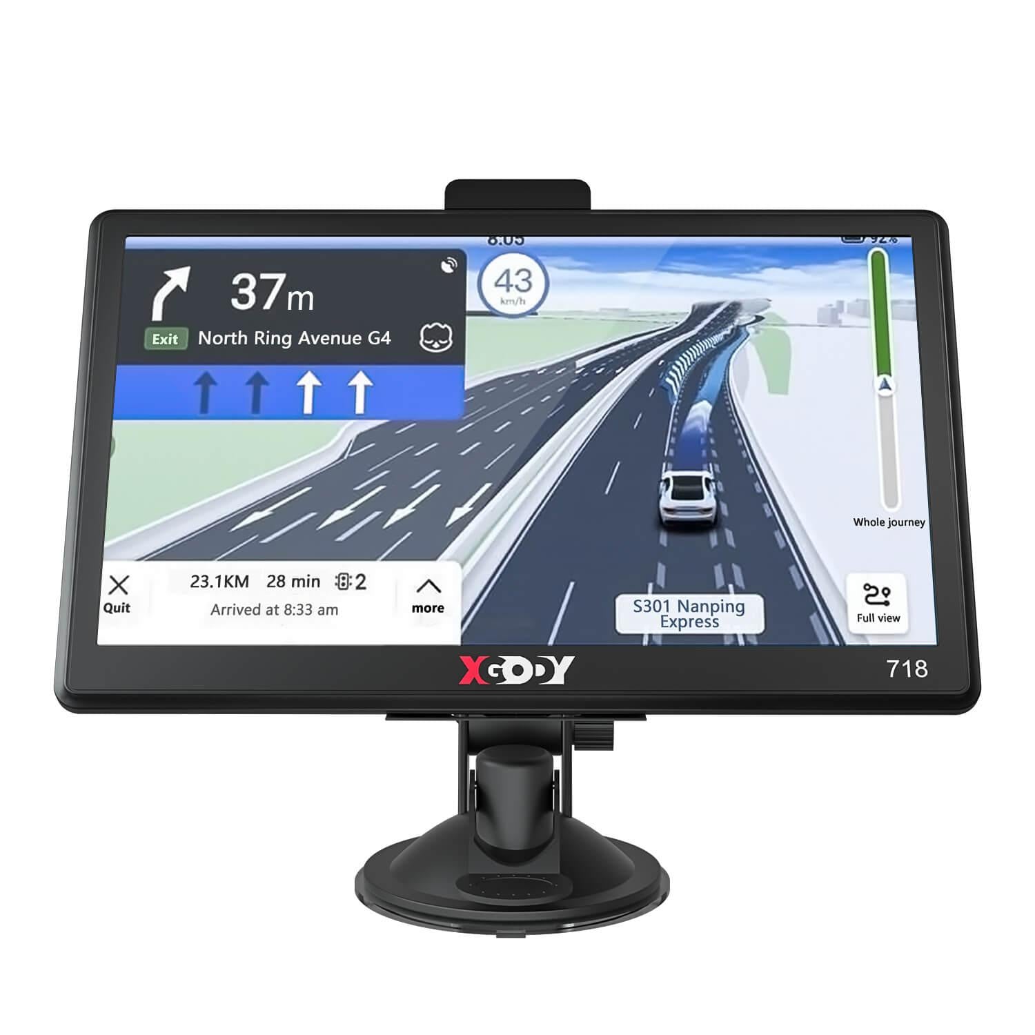 Cost-effective and Most worthwhile XGODY Sat Nav 718 GPS Navigation System For Car Truck with Voice  Direction Guidance Speed Camera Warning - XGODY 