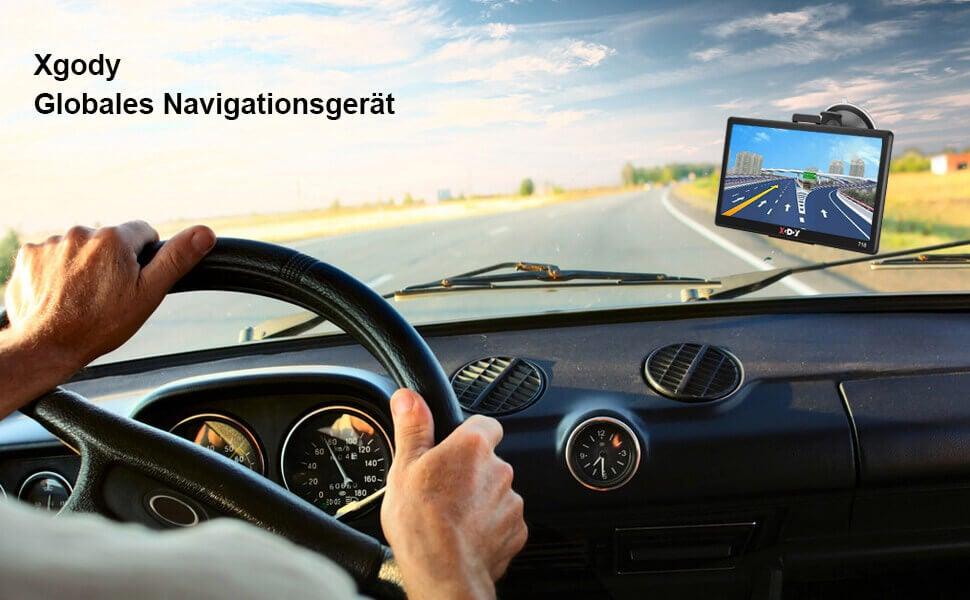 Cost-effective and Most worthwhile XGODY Sat Nav 718 GPS Navigation System For Car Truck with Voice Direction Guidance Speed Camera Warning - XGODY