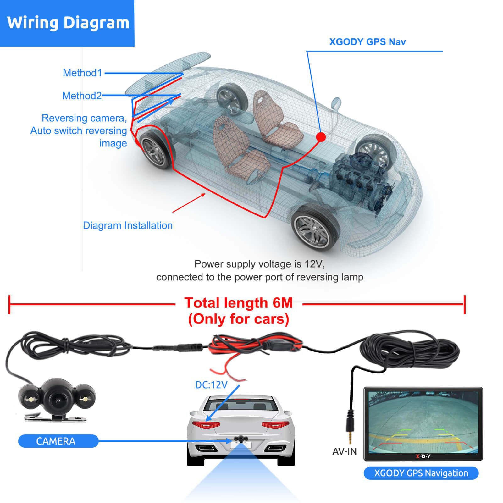 XGODY 560 | 5'' Car & Truck GPS Voice Navigation SAT NAV Navigator Free Map Update