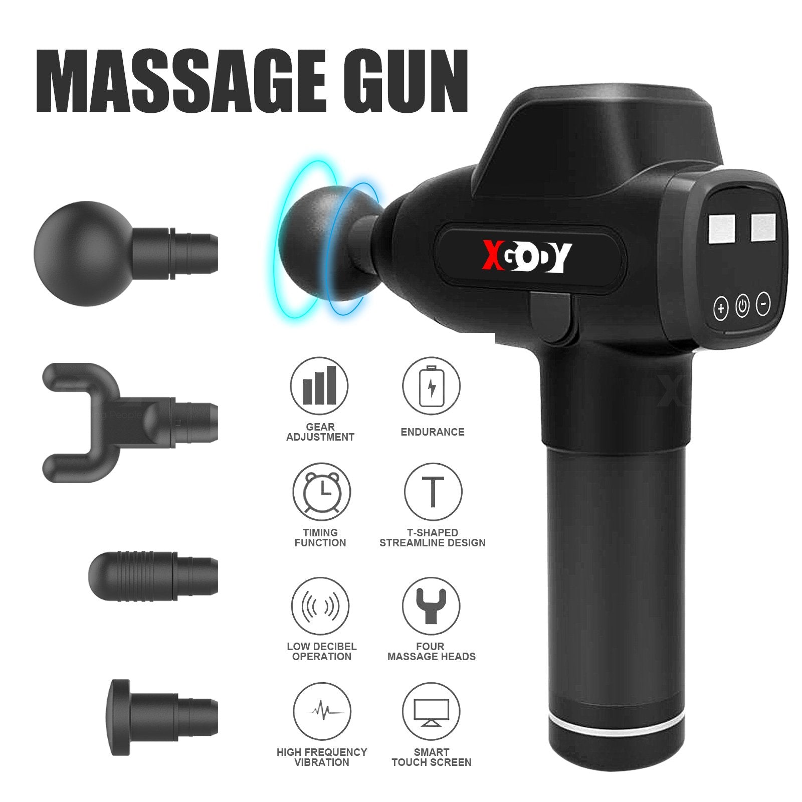 Silent clearance massage gun