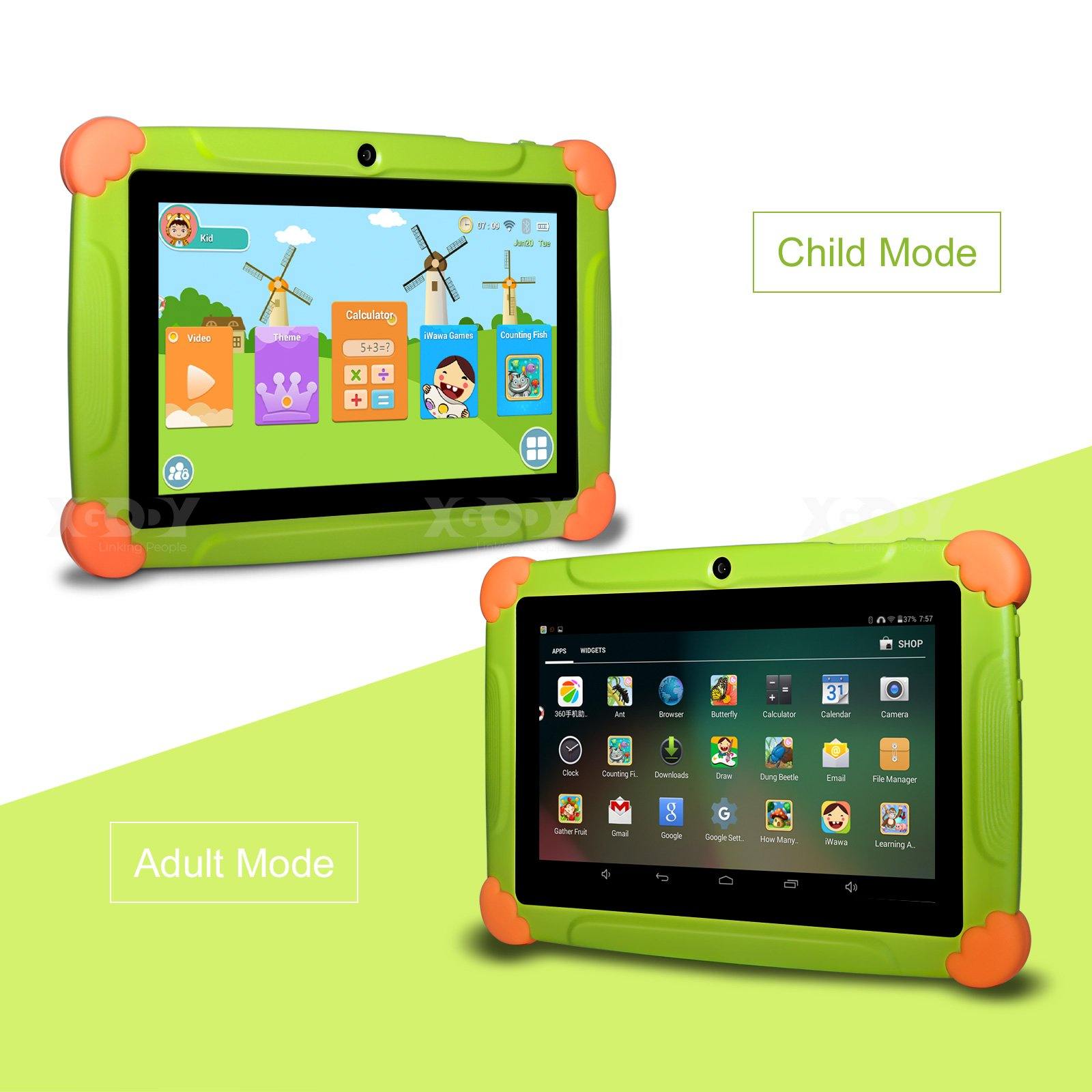 Cost-effective and Most worthwhile XGODY T703 Kids Tablet PC 7 Inch with 1GB+16GB Quad Core HD Touch Screen Tablets - XGODY