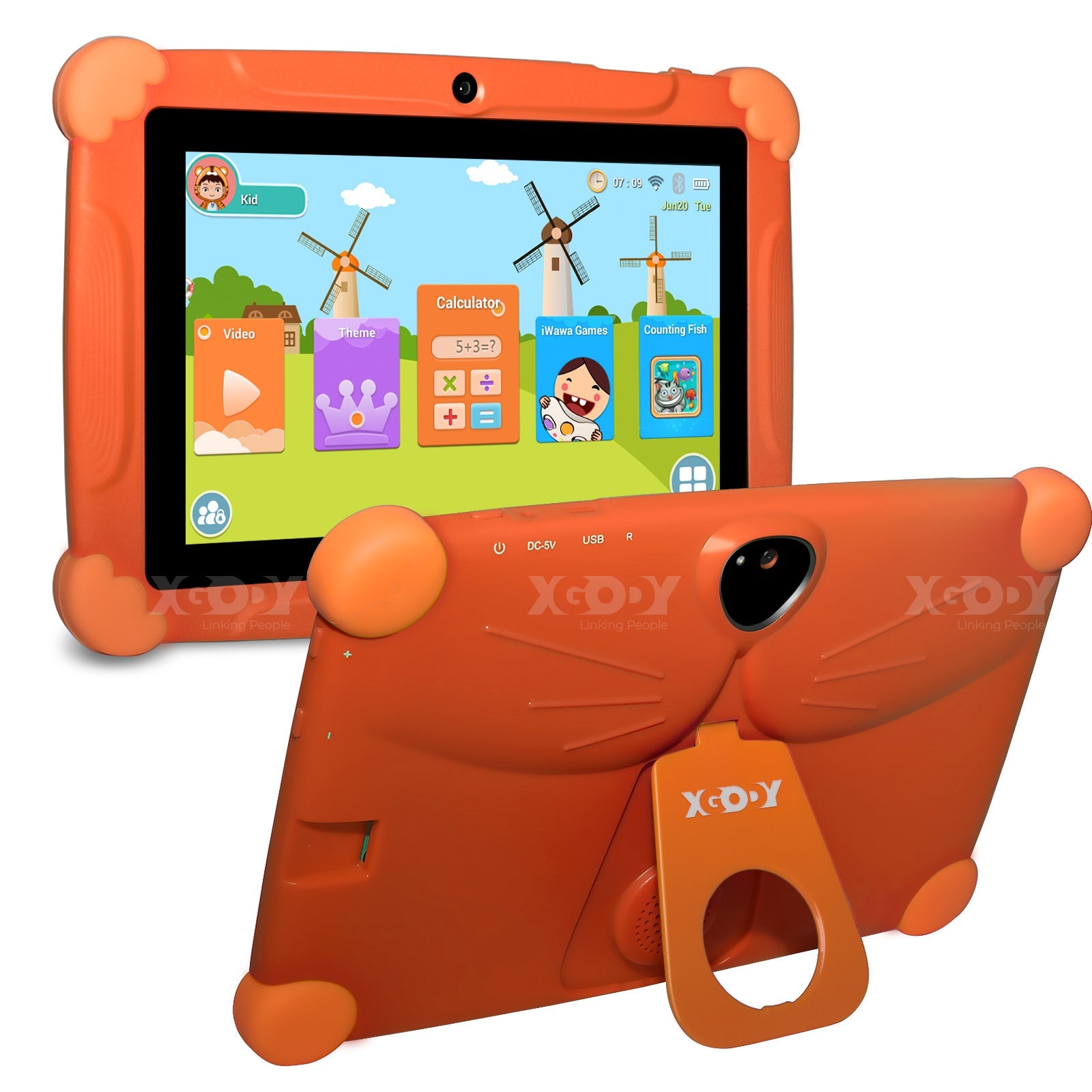 Cost-effective and Most worthwhile XGODY T703 Kids Tablet PC 7 Inch with 1GB+16GB Quad Core HD Touch Screen Tablets - XGODY