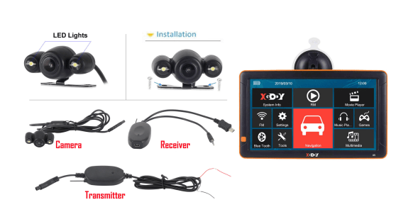 Cost-effective and Most worthwhile XGODY X5 BT/F 9'' GPS Navigation Bluetooth Camera - XGODY