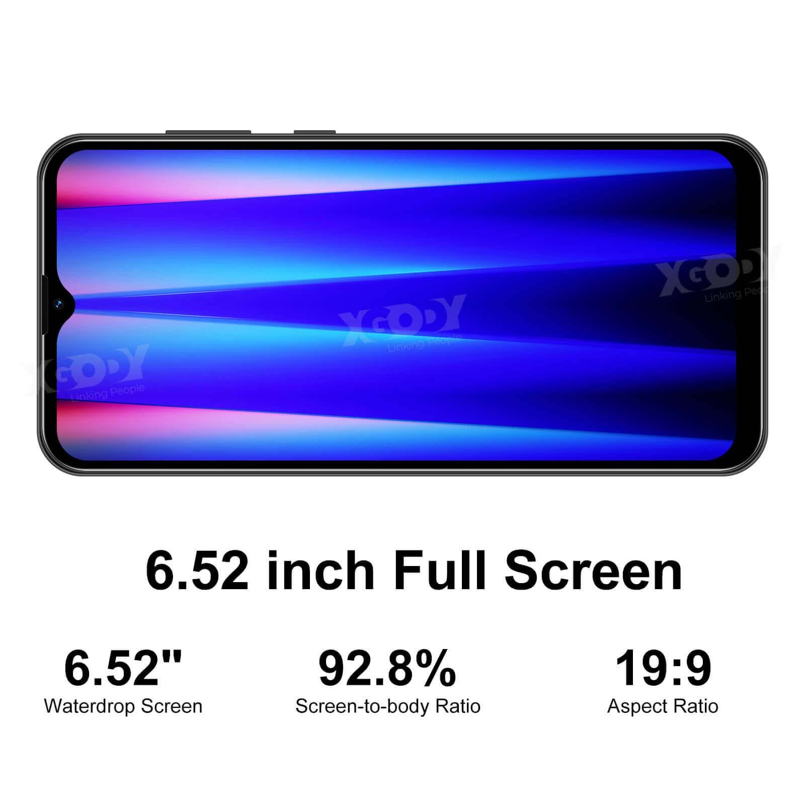 Cost-effective and Most worthwhile XGODY Y14, Quad Core, 4G LTE Dual SIM Unlocked Android Smartphone, 6.6’’ HD Waterdrop Display, 3000mAh Battery - XGODY