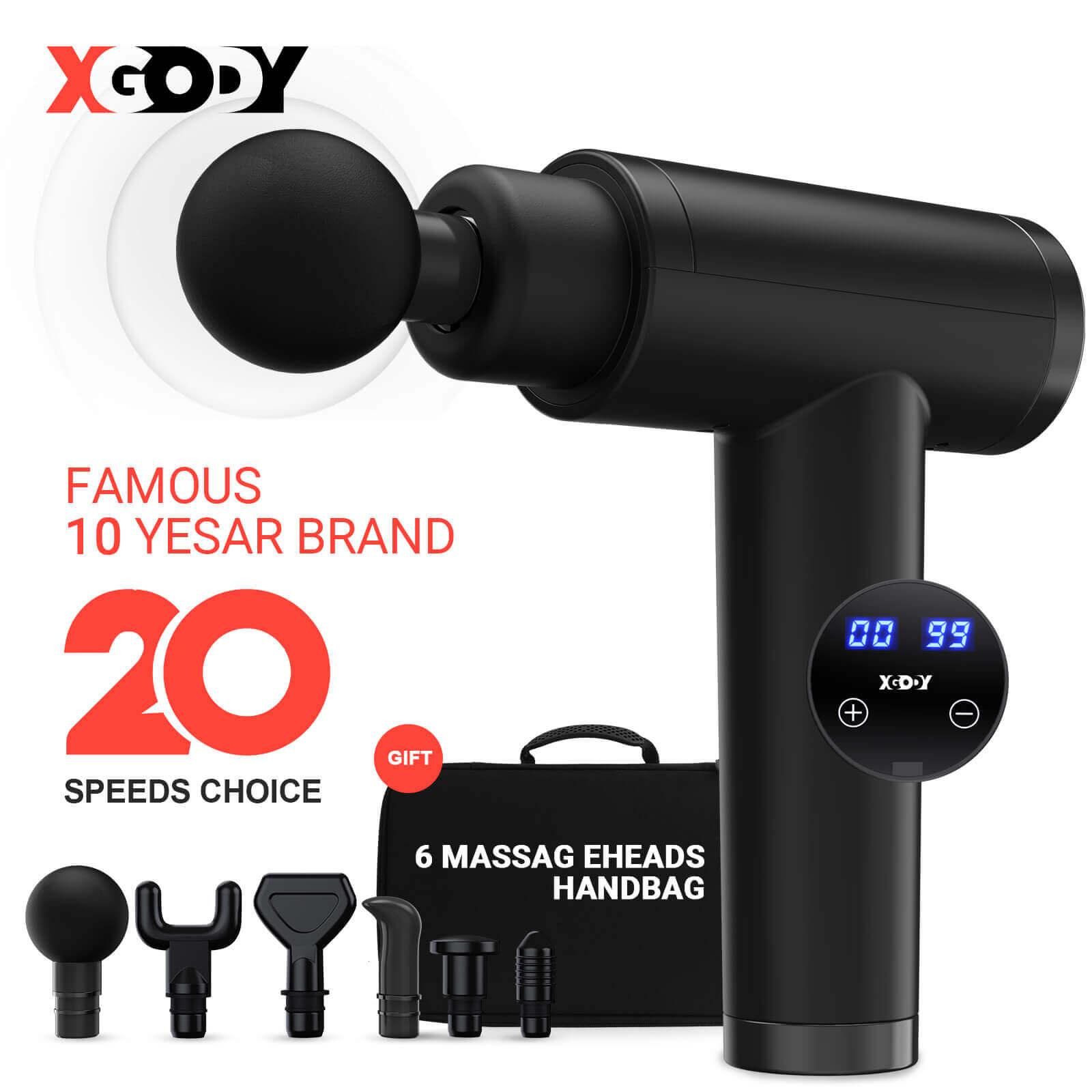 Cost-effective and Most worthwhile XGODY YZ02 Muscle Massage Gun Deep Tissue Massager For Athletes 20 Speed Percussion - XGODY