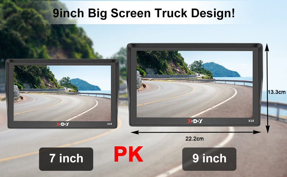 XGODY X10F/BT Newly Sat Navigation System, 9-inch HD Large XGODY X10F/BT Newly Sat Navigation System, 9-inch HD Large