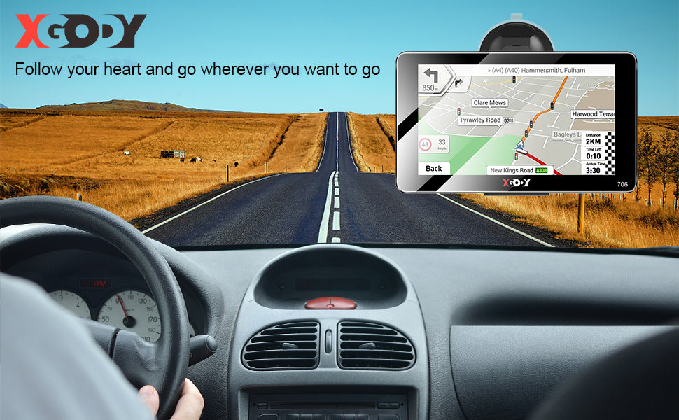 XGODY 706F/706BT 2.5D GPS Navigation For Car, With Latest XGODY 706F/706BT 2.5D GPS Navigation For Car, With Latest
