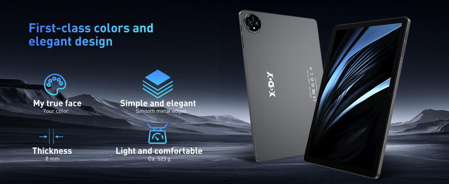 XGODY Q16 Tablet PC 11 Inch Tablet PC With Bluetooth, 4GB+128GB Storag