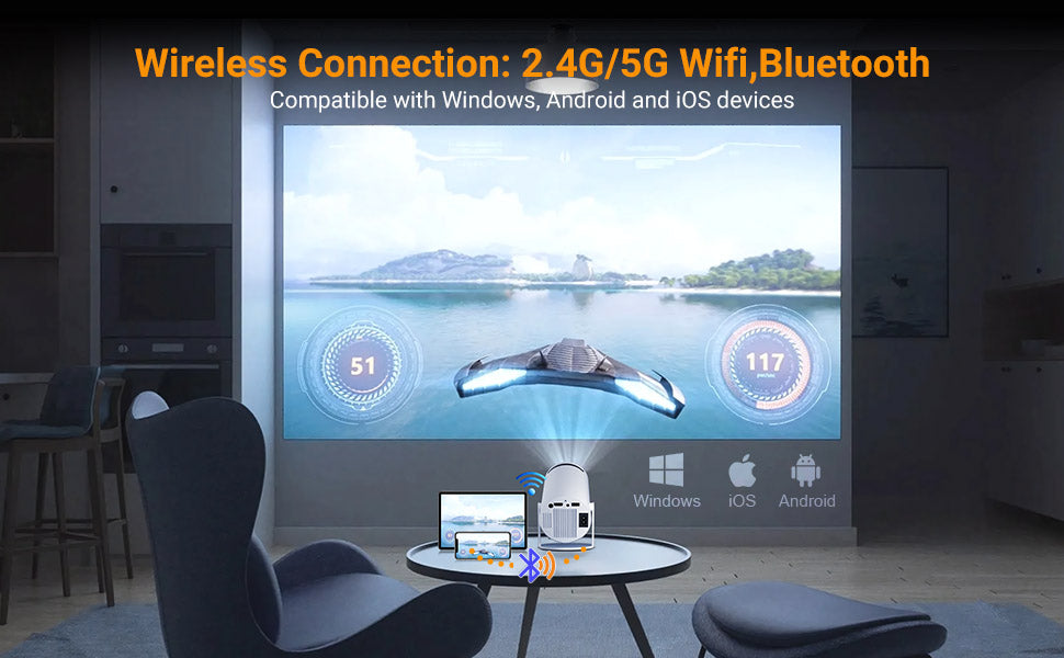 Xgody ‎A4300 5G WiFi Proyector Bluetooth Manual de instrucciones