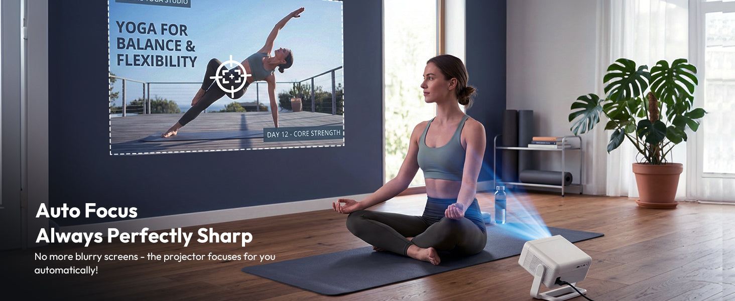 XGODY Gimbal A1 Smart Projector - Android 14 | 6D Auto Keystone | 4K S