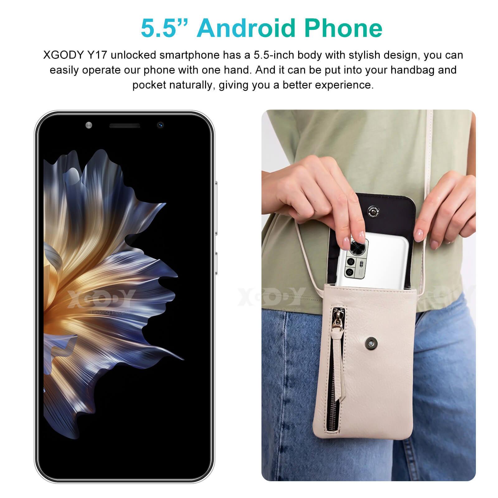 Cost-effective and Most worthwhile Y17 5.5" Android 4G LTE Phone With Dual Sim Phones Unlocked And Free Android Phone Case - XGODY 