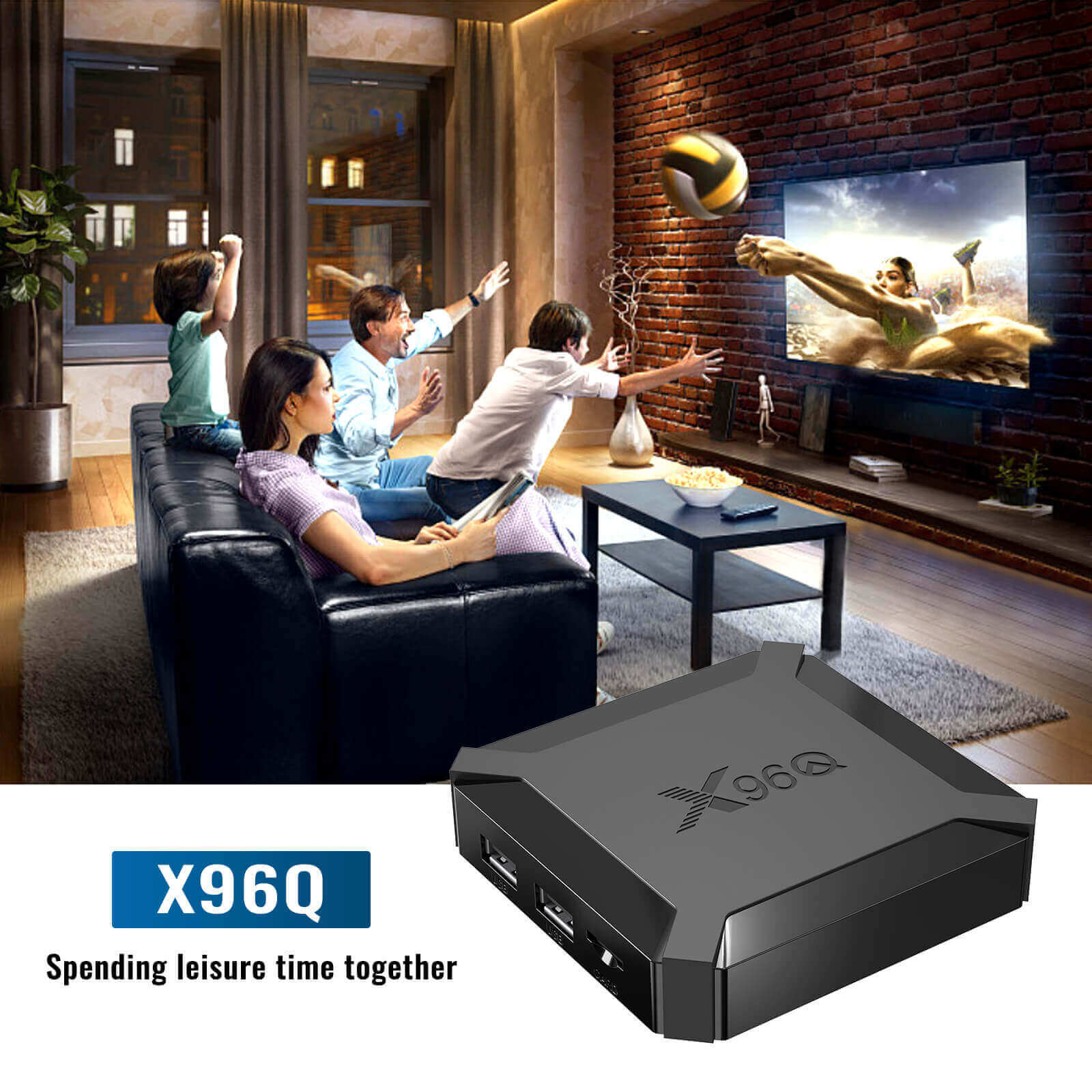 XGODY X96Q Android 10 Smart TV BOX, Supports Netflix, Hulu, Flixster, Youtube
